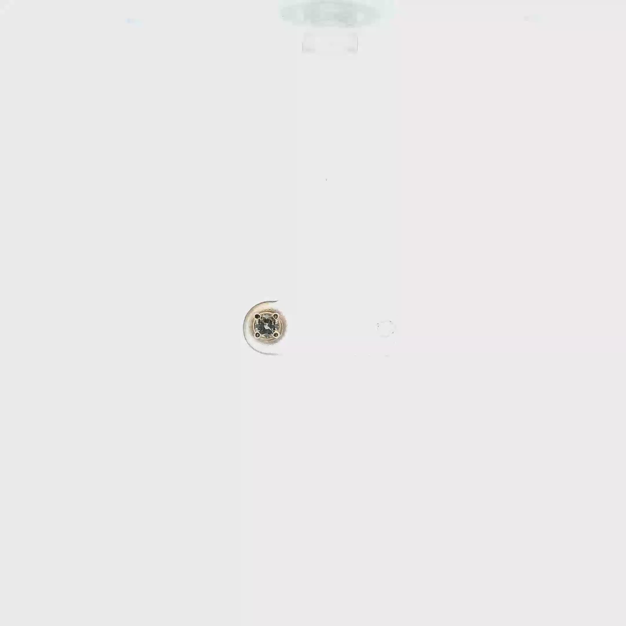 14K Yellow Gold Single Solitaire Earring - 0.15ct