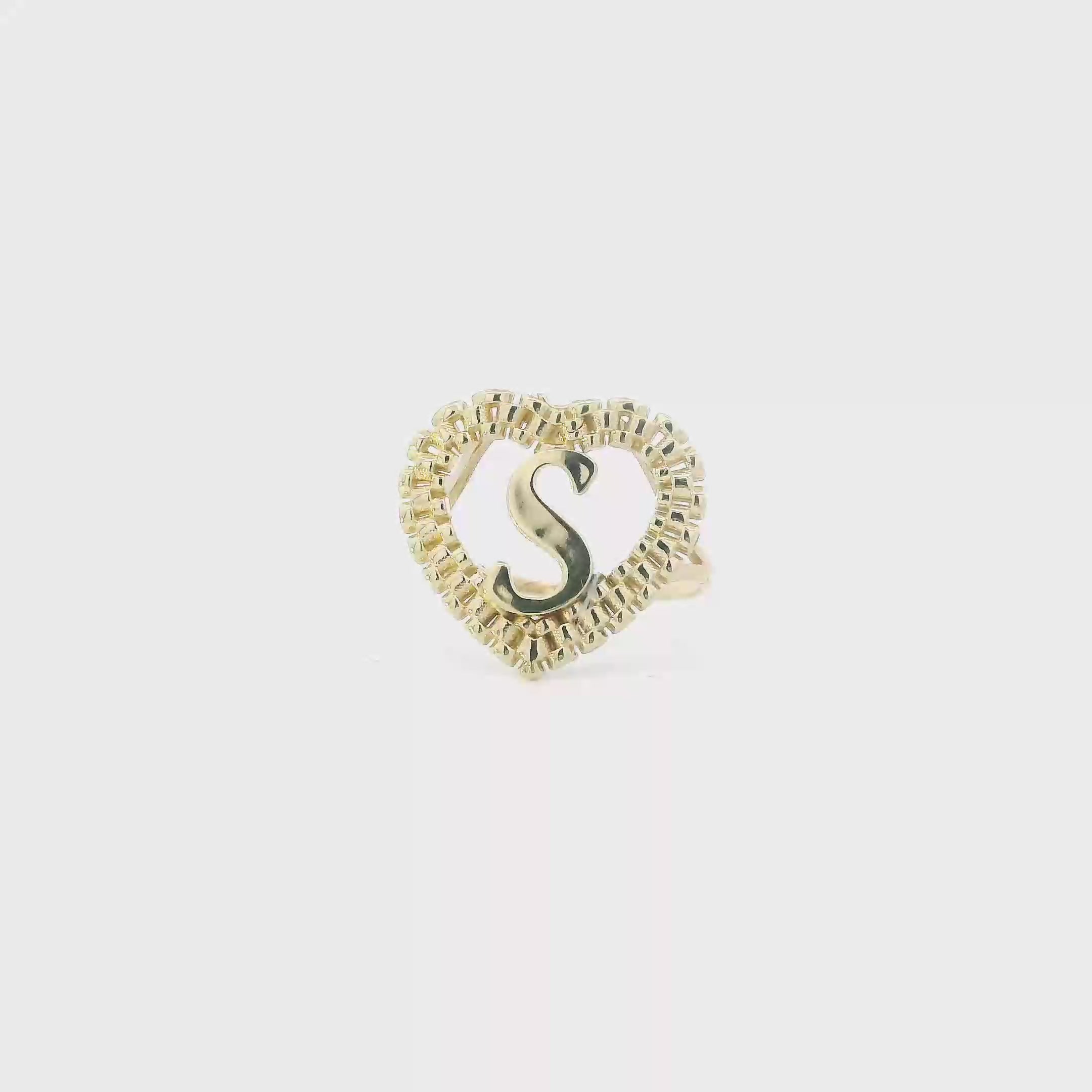 10K Yellow Gold Letter 