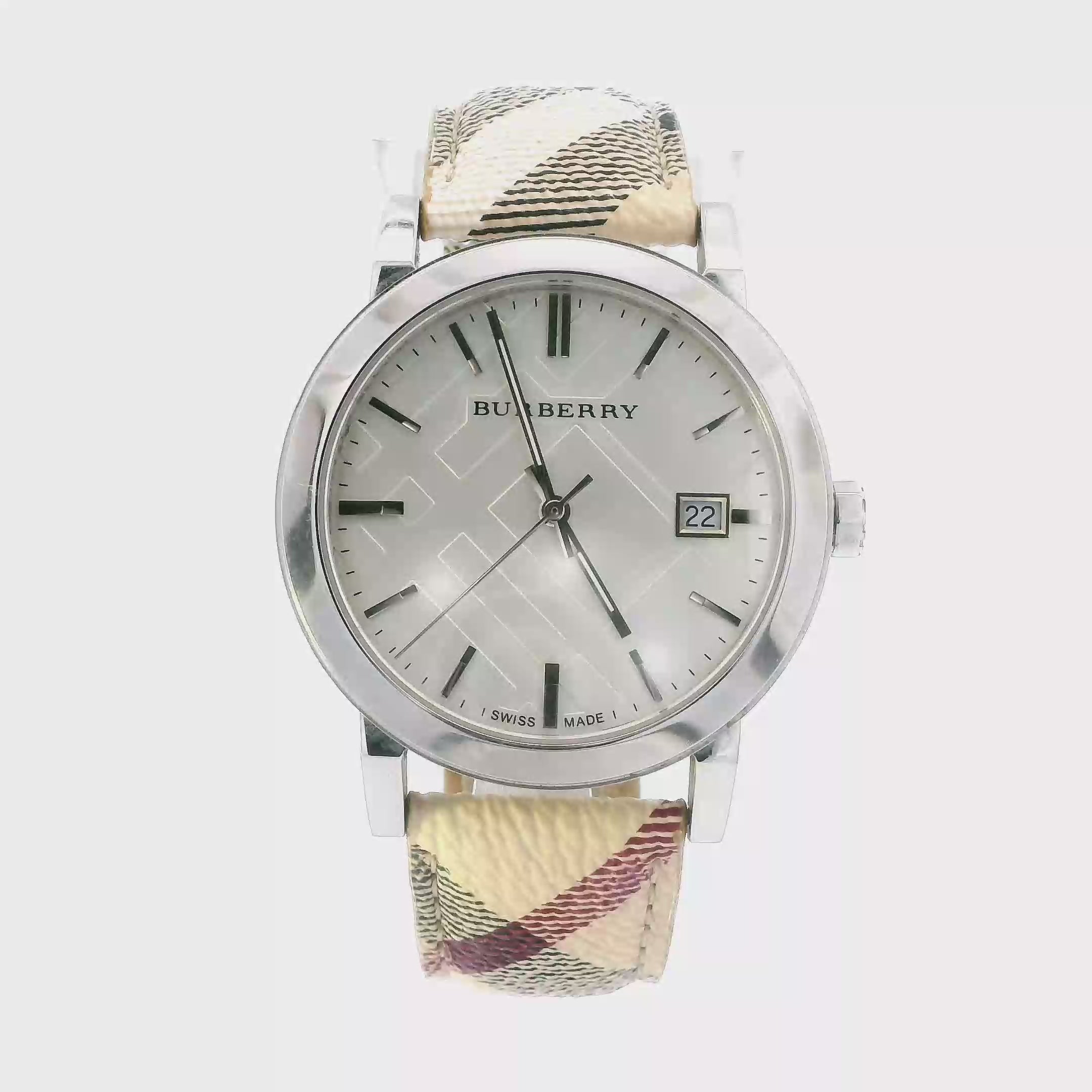 Burberry Heritage Nova Checkered  Unisex Wristwatch - BU9022