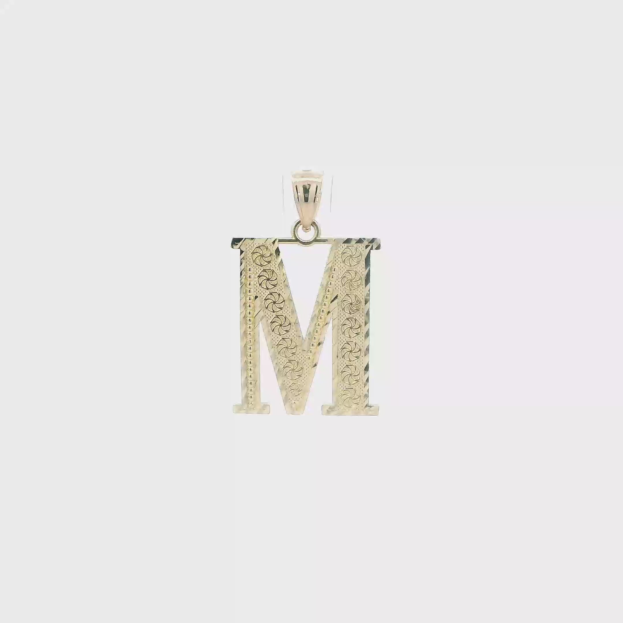 14K Yellow Gold Letter 