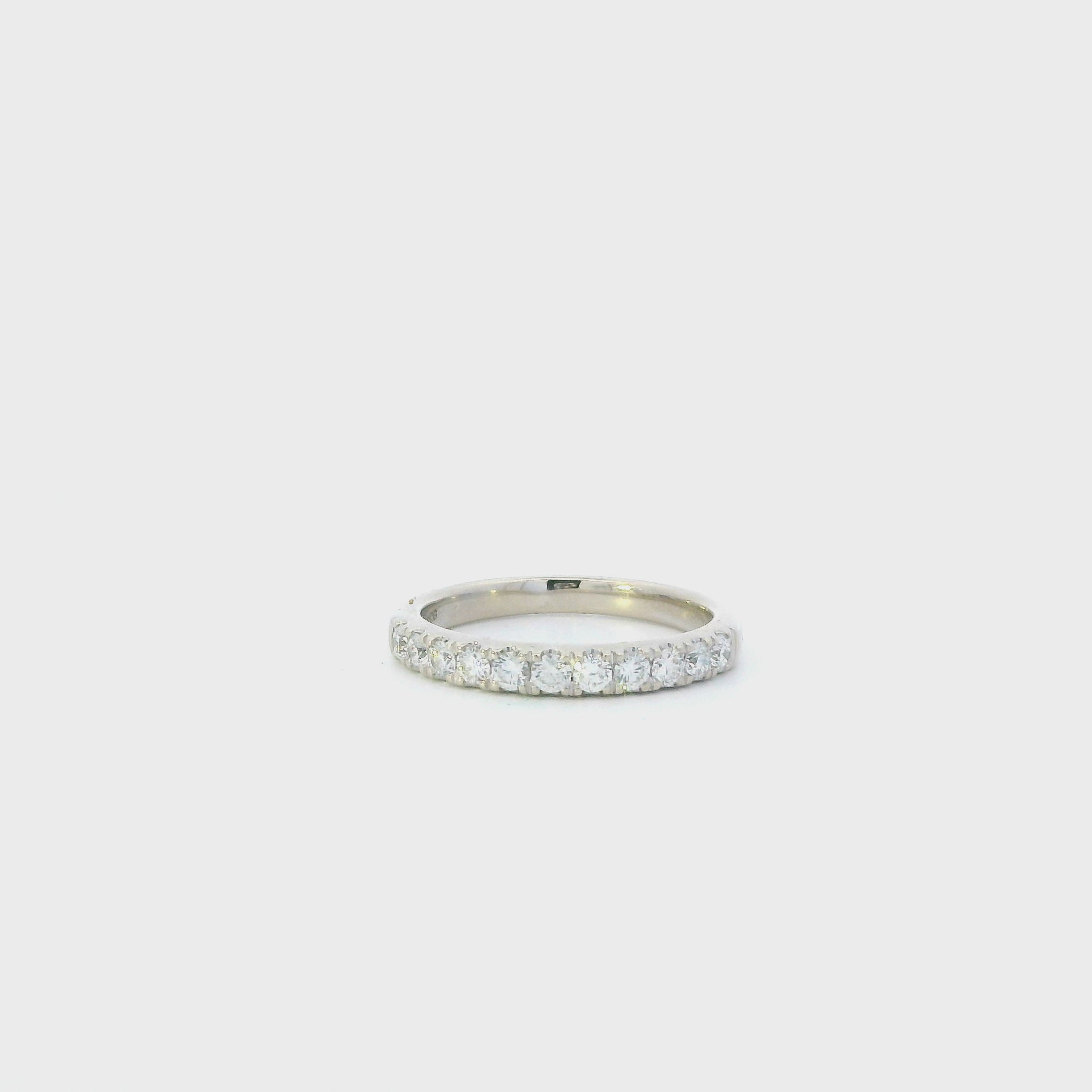 14K White Gold Lab Grown Diamond Womens Ring - 0.50ct