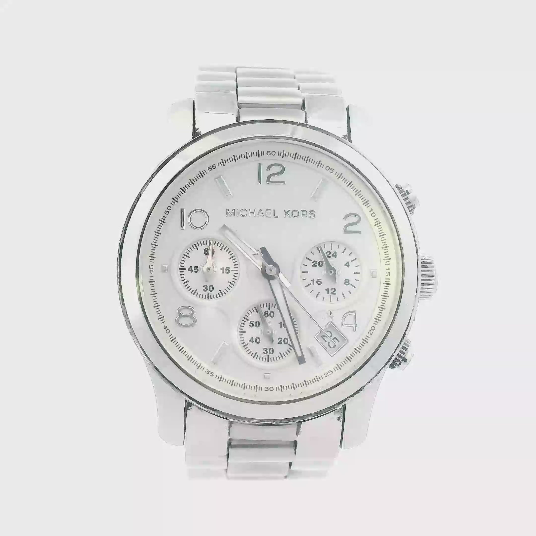 Michael Kors Berkley Silver-Tone Steel Womans Wristwatch - MK5076