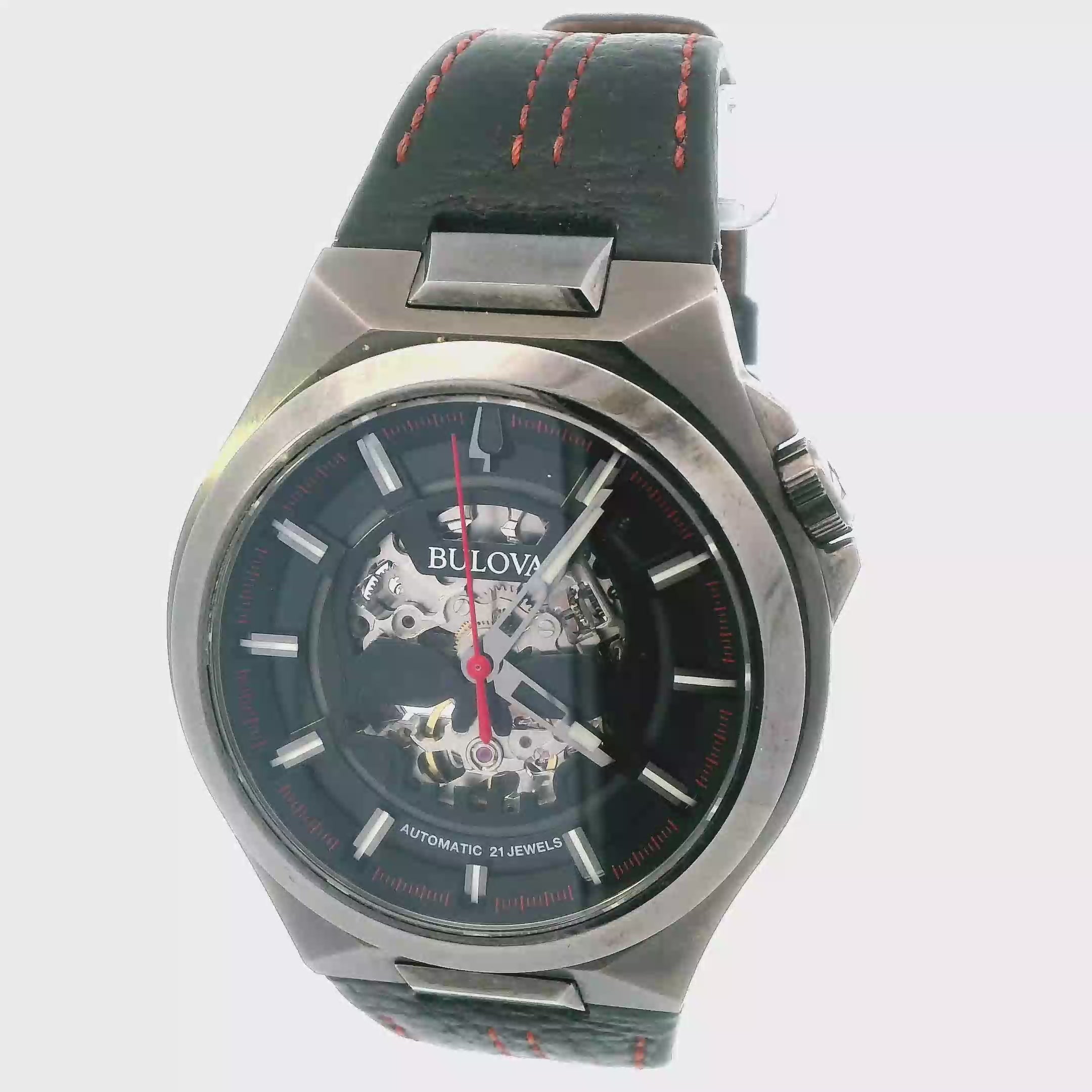 Bulova Maquina Men's Automatic Skeleton Dial Watch