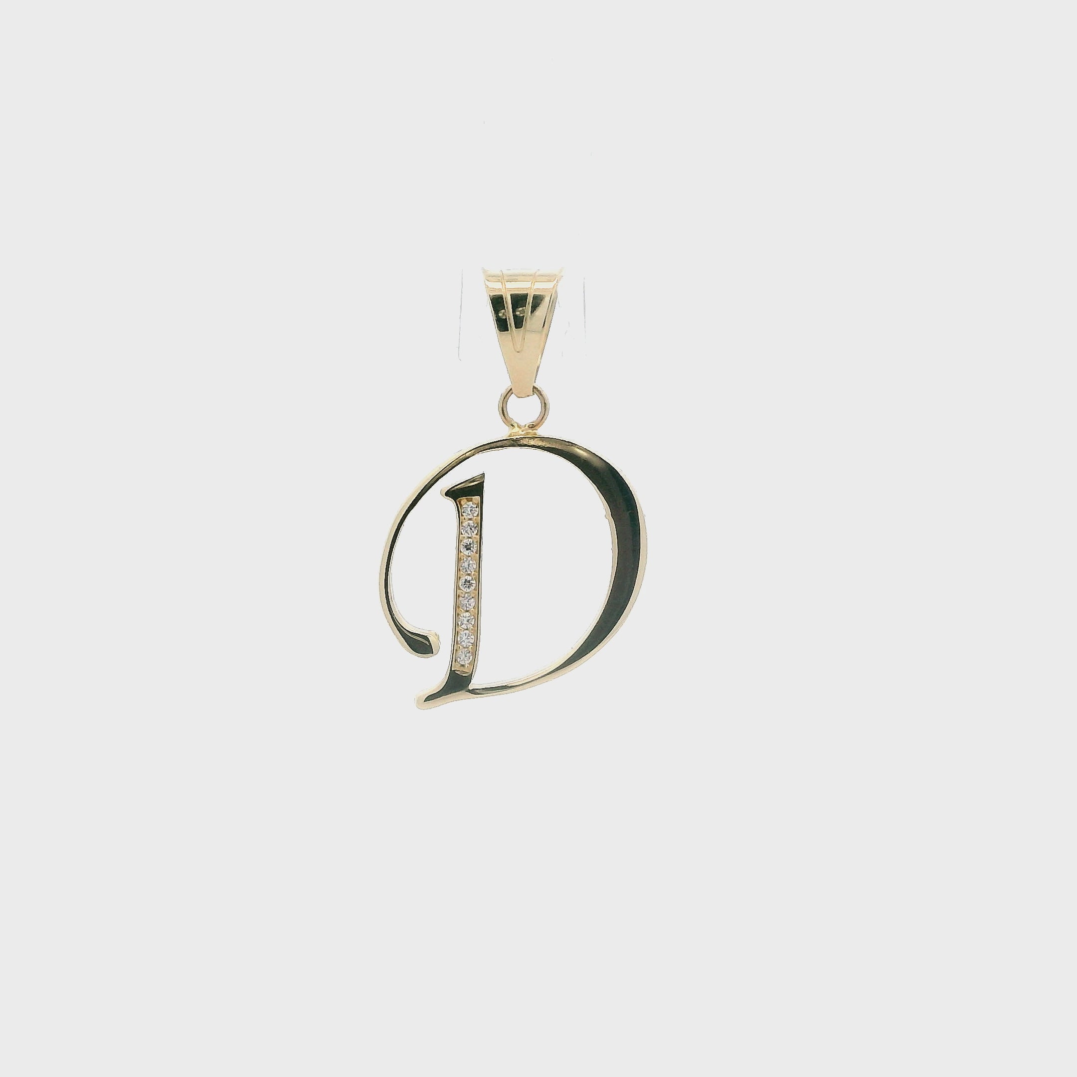 14K Yellow Gold Letter 