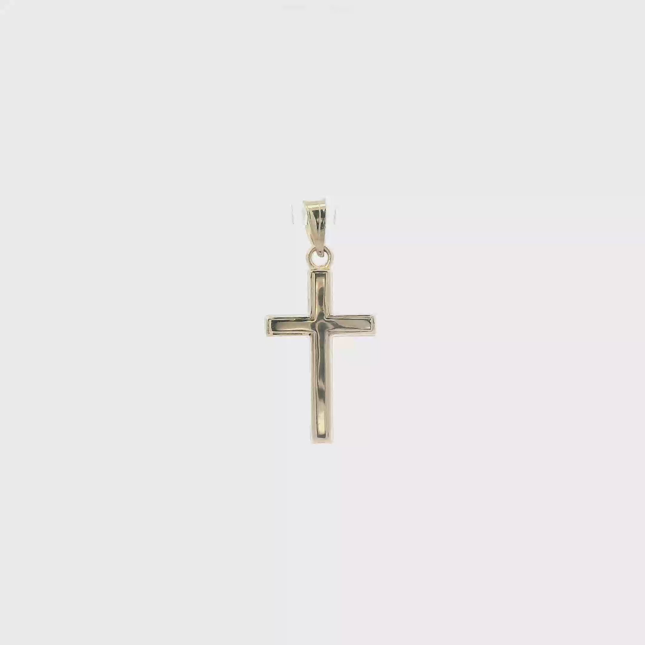 14K Yellow Gold Cross Pendant