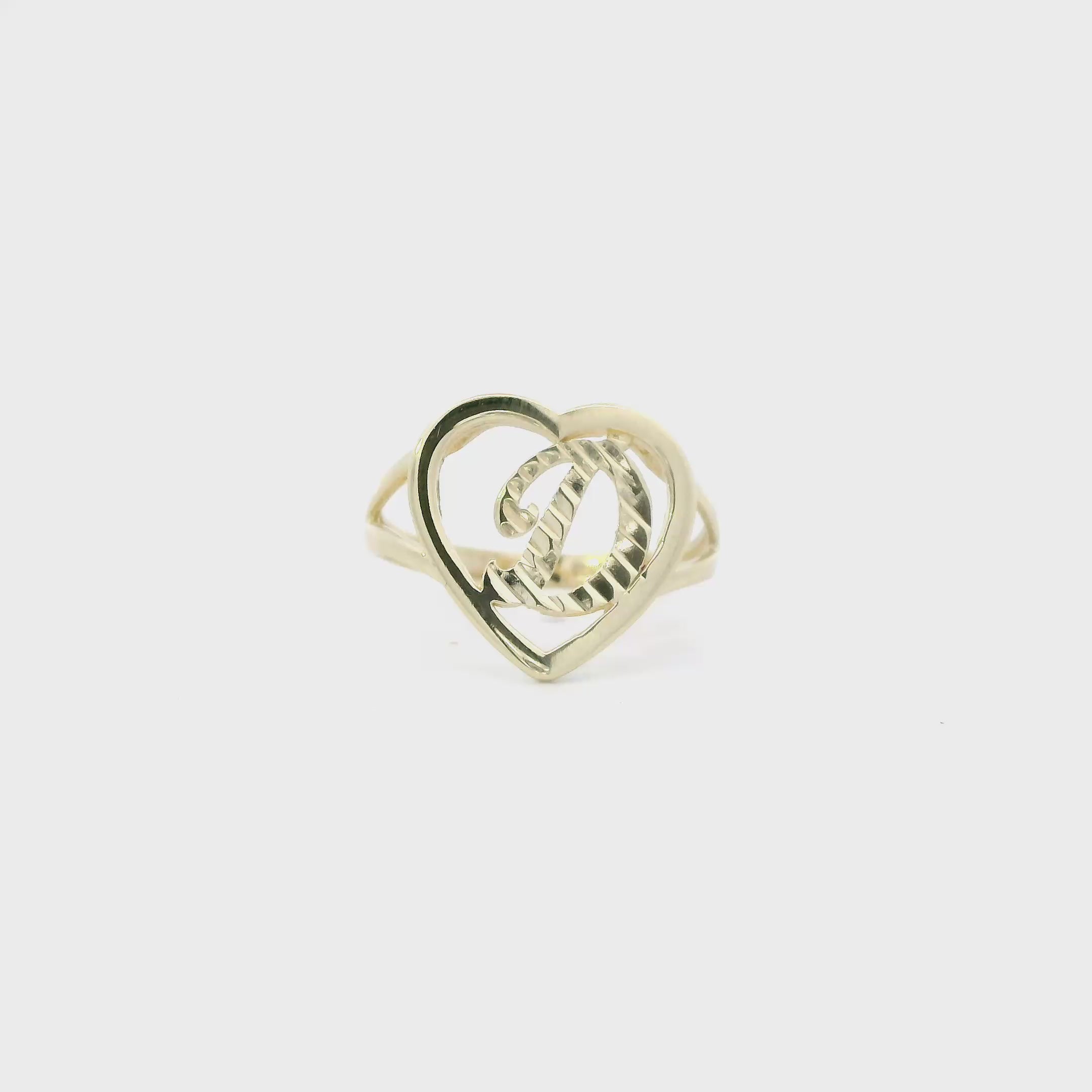 10K Yellow Gold Letter 