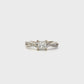 14K White Gold Women's Diamond Ring - 0.55ct
