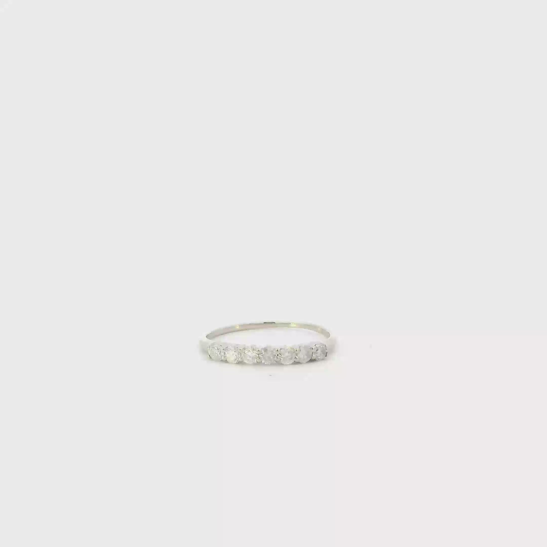 14K White Gold Diamond Womens Ring - 0.35ct