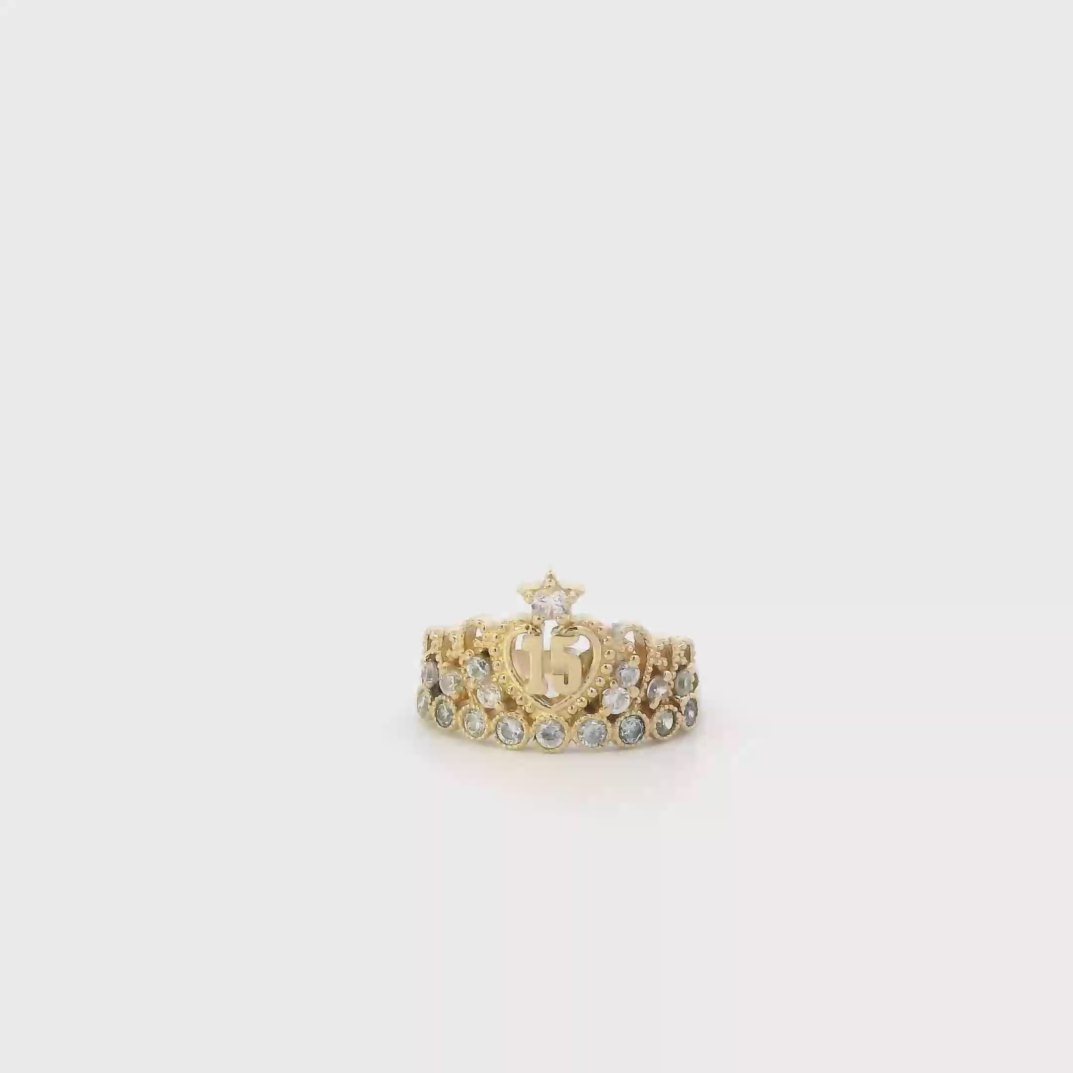 14K Yellow Gold '15