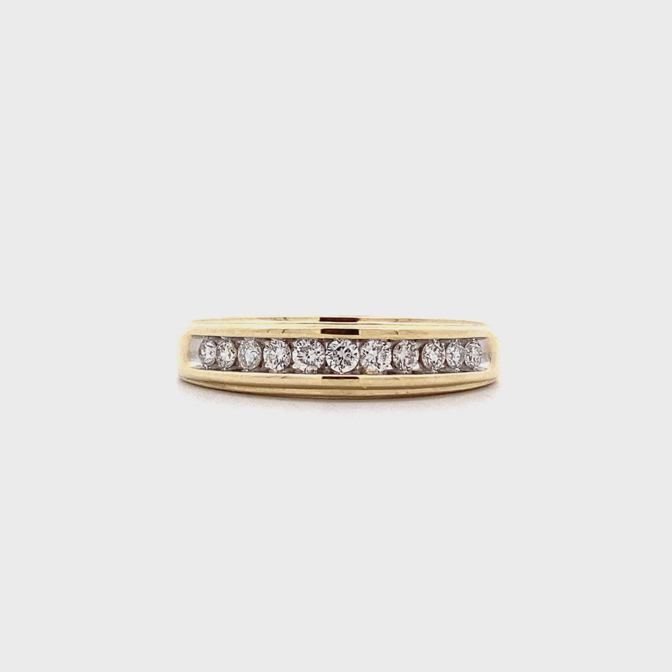 10K Yellow Gold Diamond Ring - 0.33ct