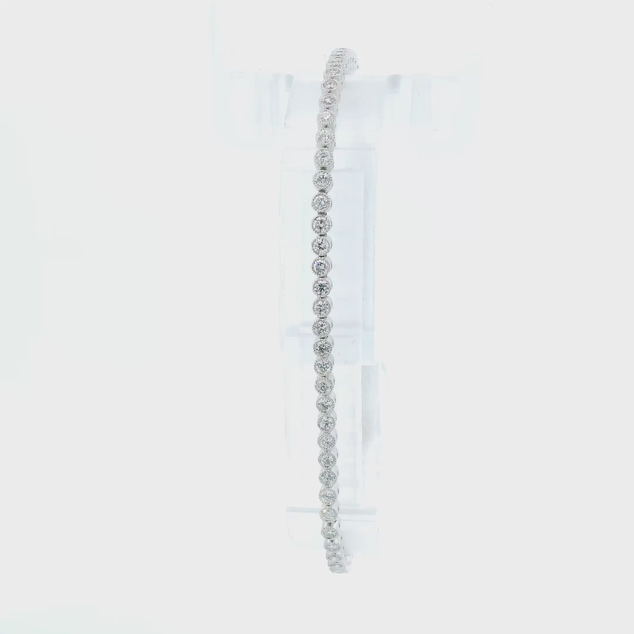 Platinum and Diamond Tennis Bracelet - 1.83ct