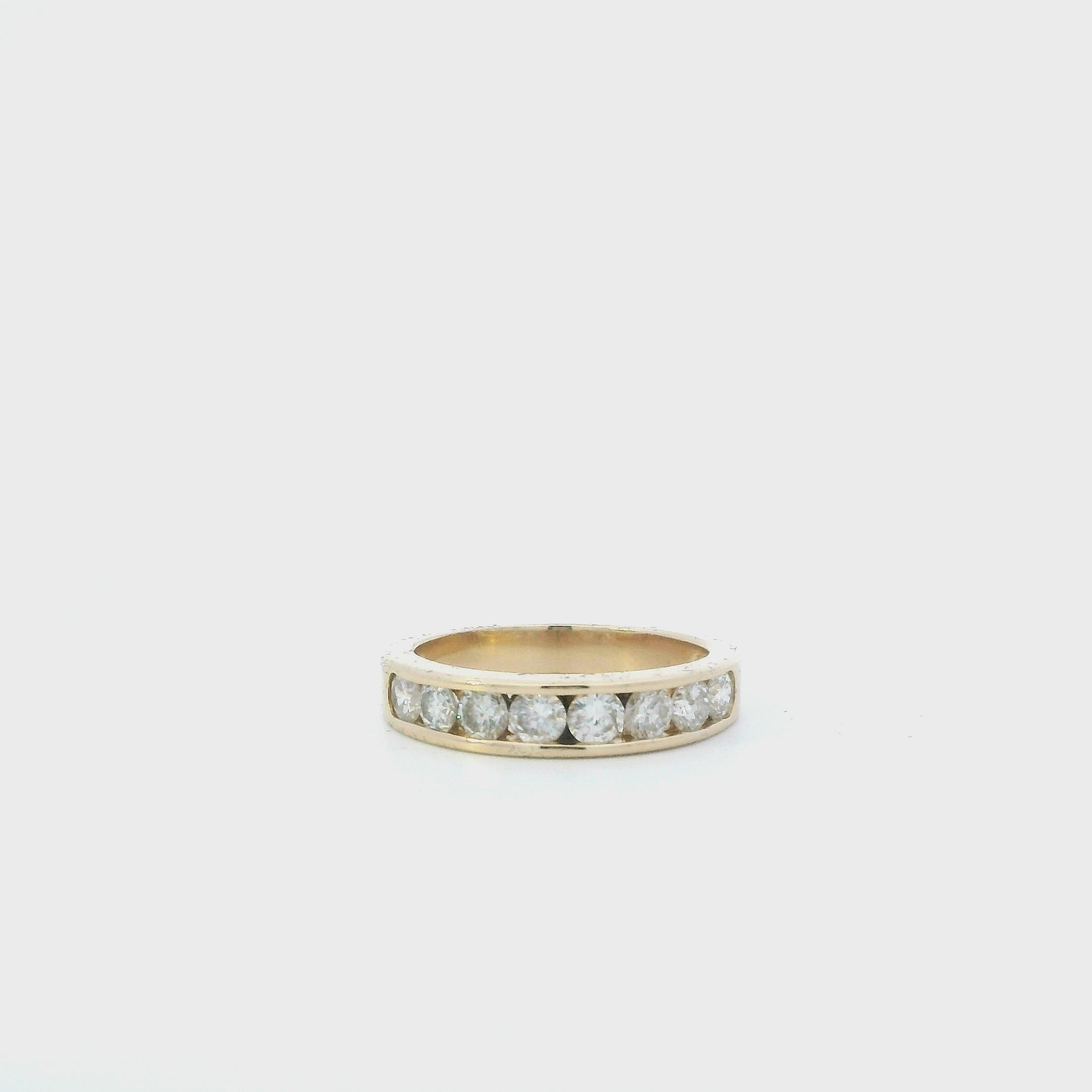 14K Yellow Gold Diamond Women's Ring - 0.96ct
