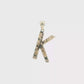 14K Yellow Gold Letter "K" Pendant