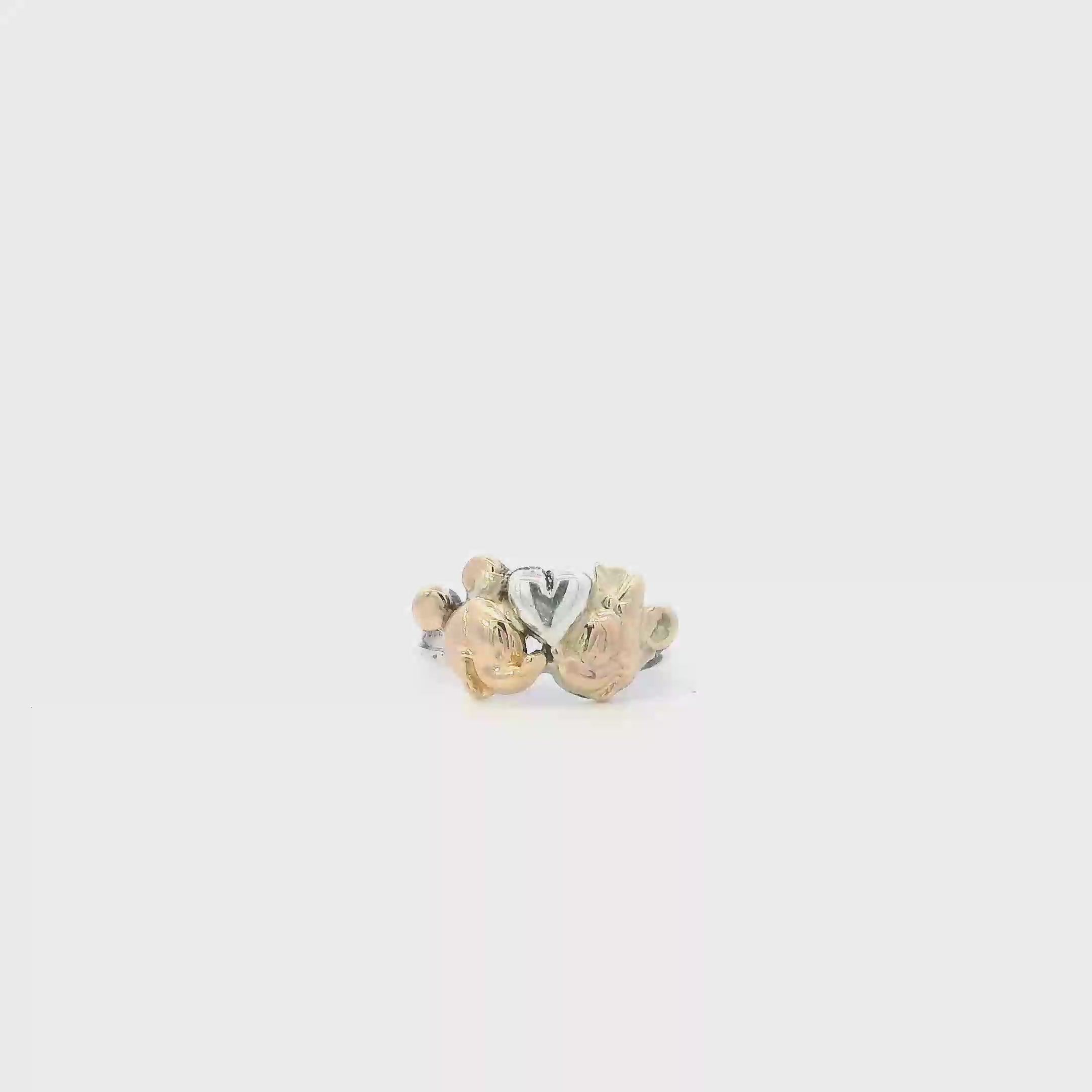 Sterling Silver Disney Mickey/Minnie Ring