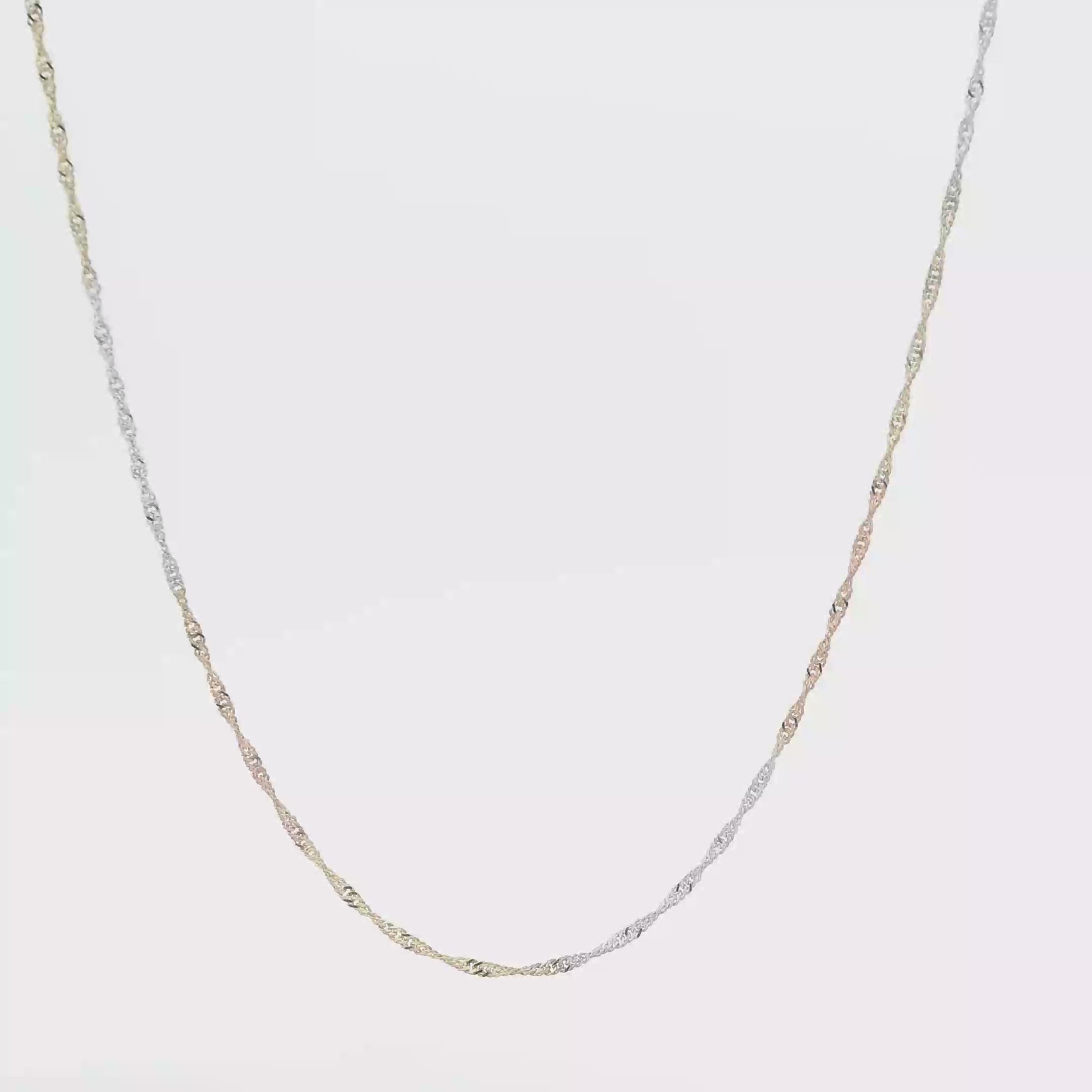 14K Tri Color Gold 18