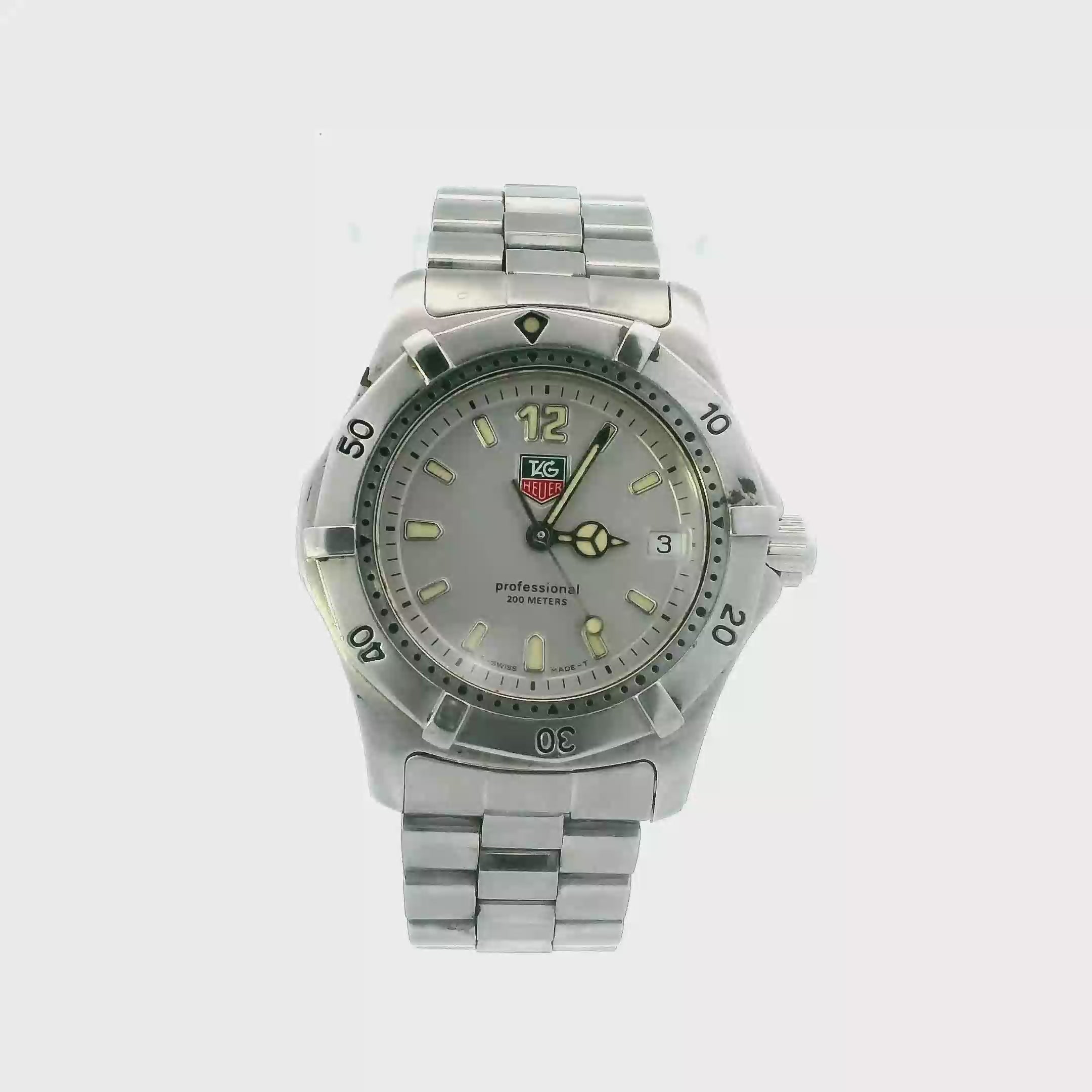 Tag Heuer Professional Silver Dial Womens Wristwatch - WK1212