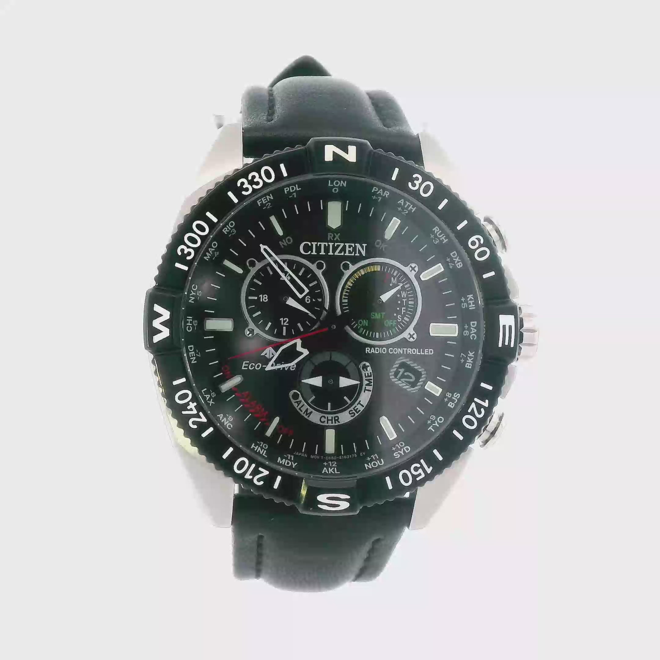 Citizen Eco-Drive Navihawk Mens Wristwatch - CB5840-59E