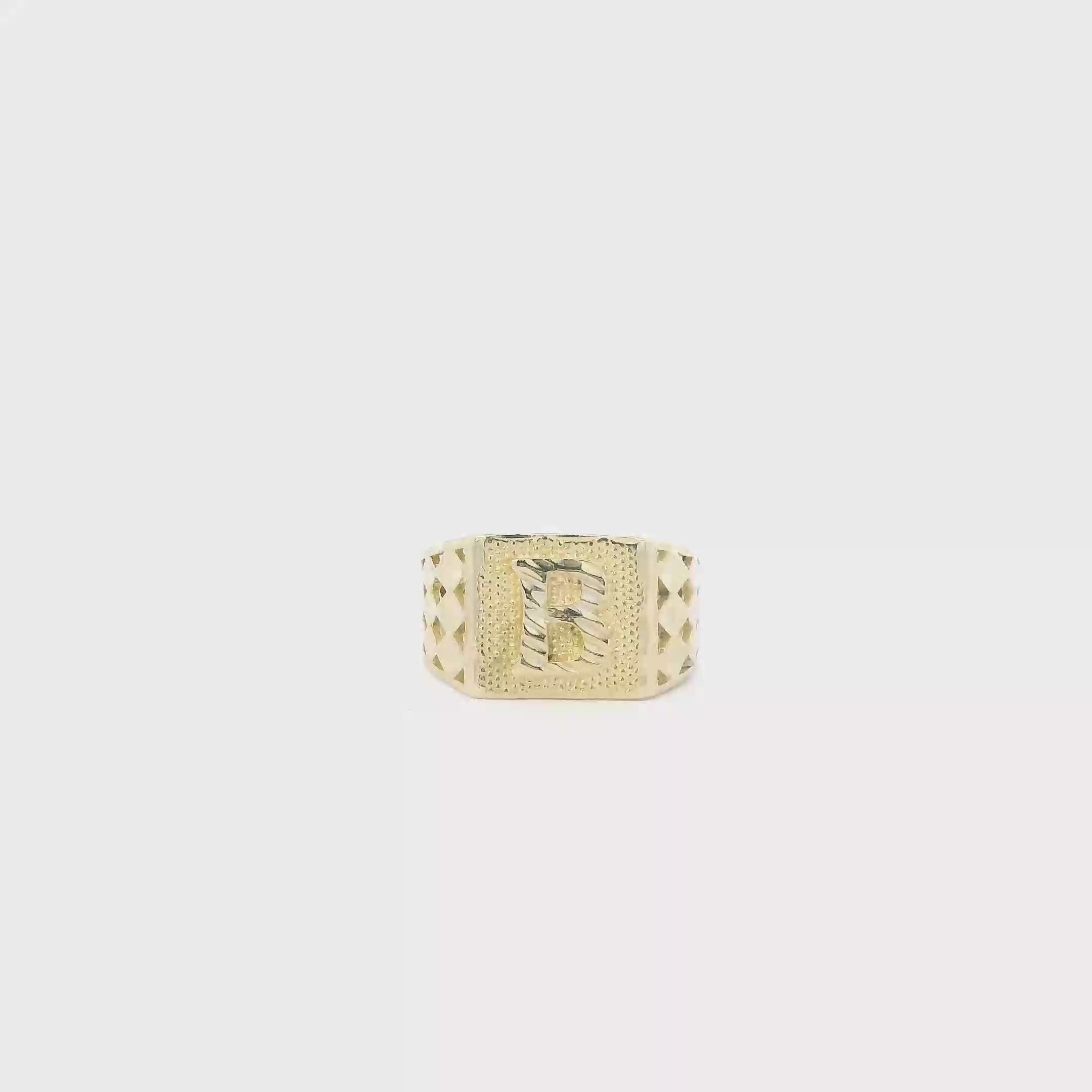 10K Yellow Gold Letter 