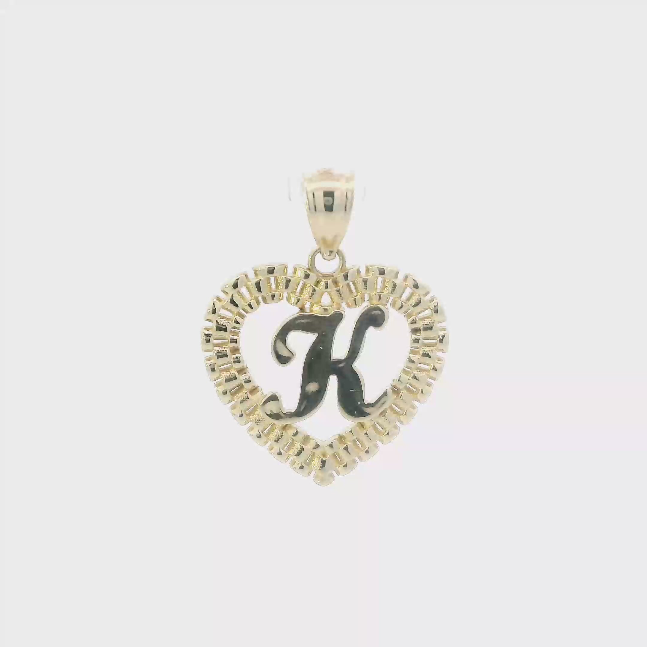 10K Yellow Gold Letter 