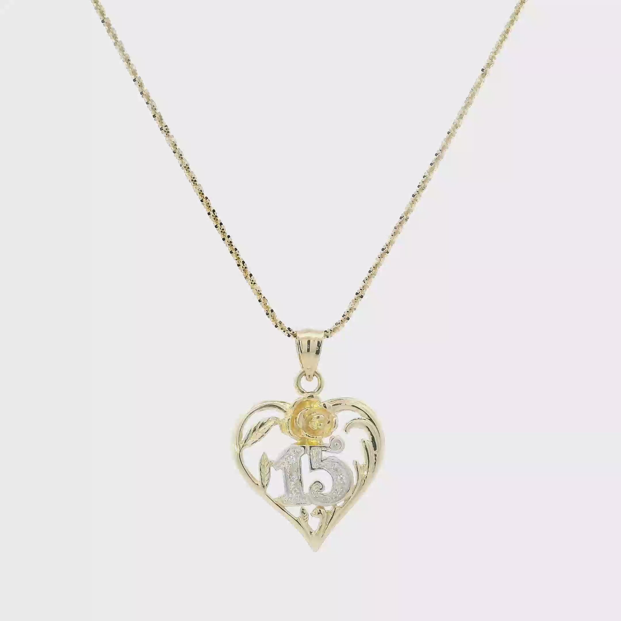14K Yellow & White Gold 