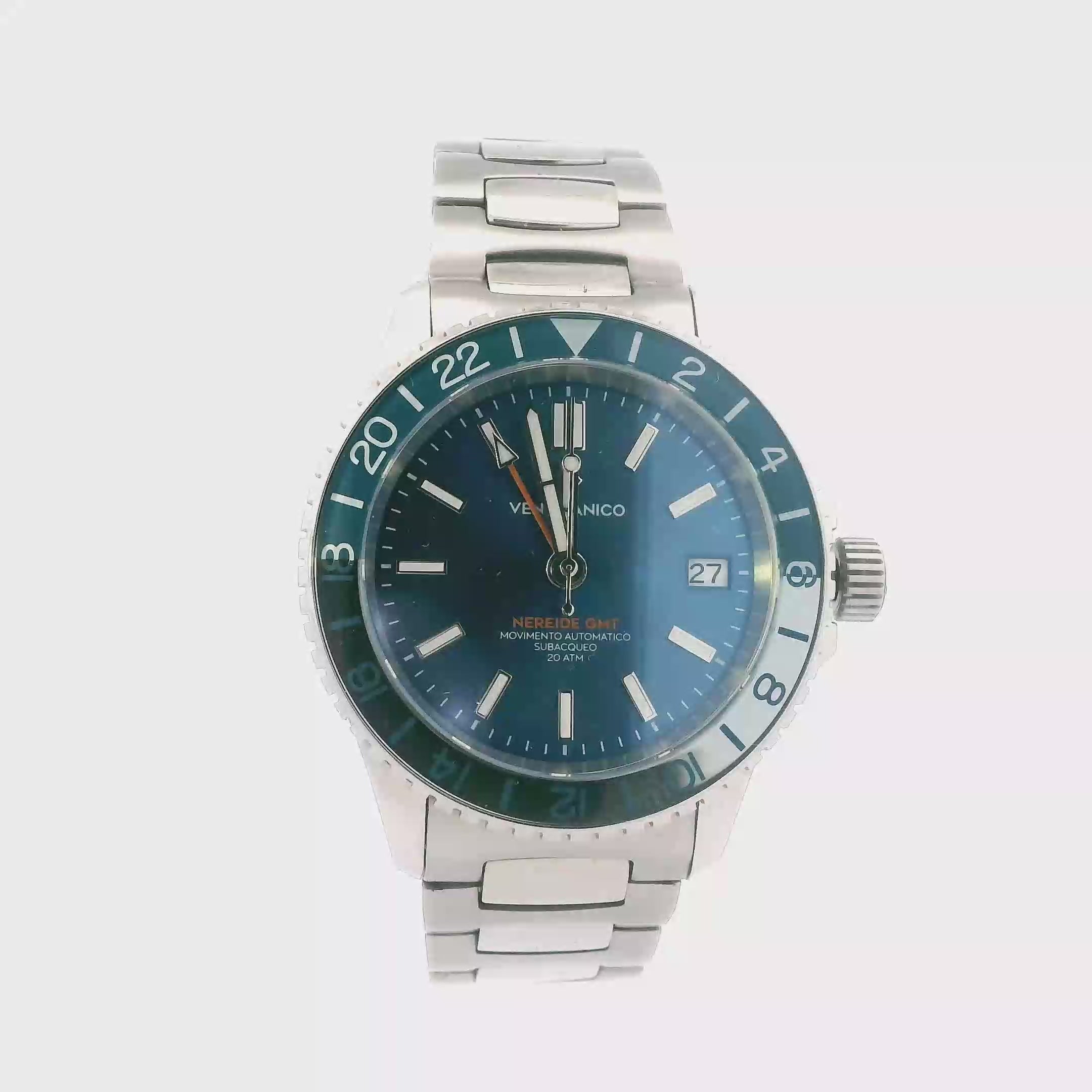 Venezianico Nereide GMT Blue Dial Mens Wristwatch