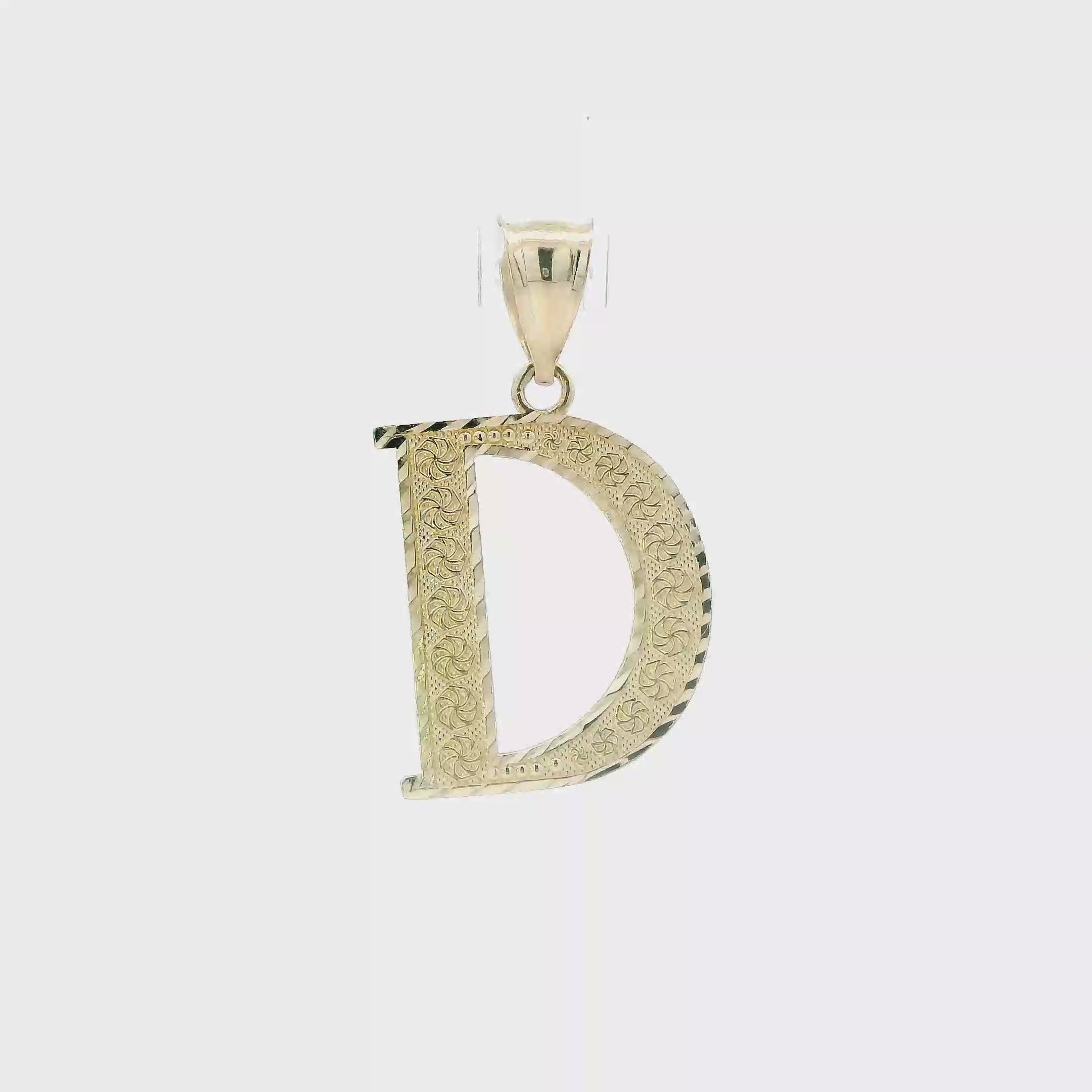 10K Yellow Gold Letter 