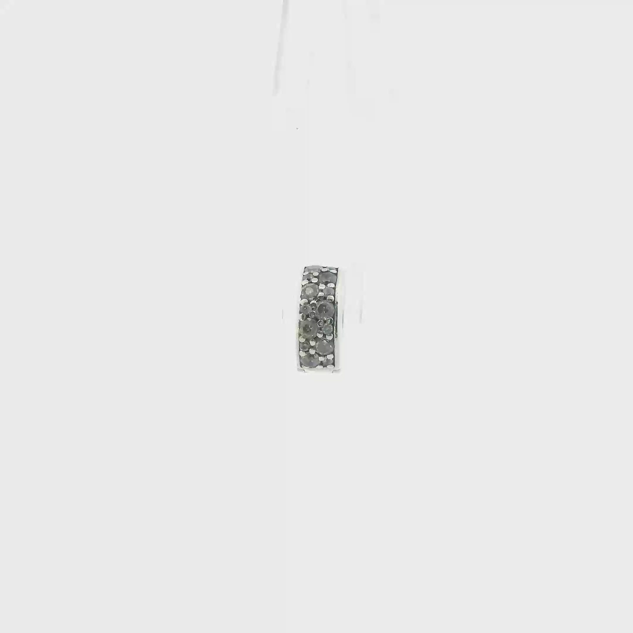 Pandora Sterling Silver Clear Pave Clip Charm