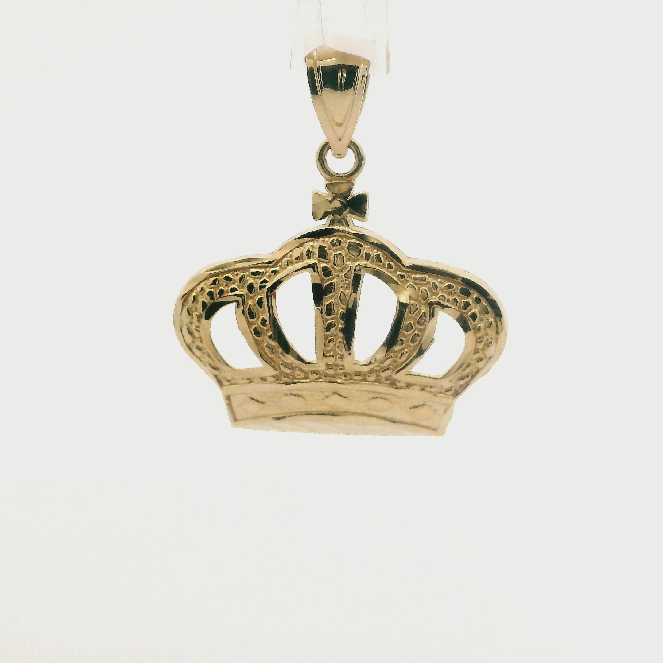 10K Yellow Gold DC Crown Pendant