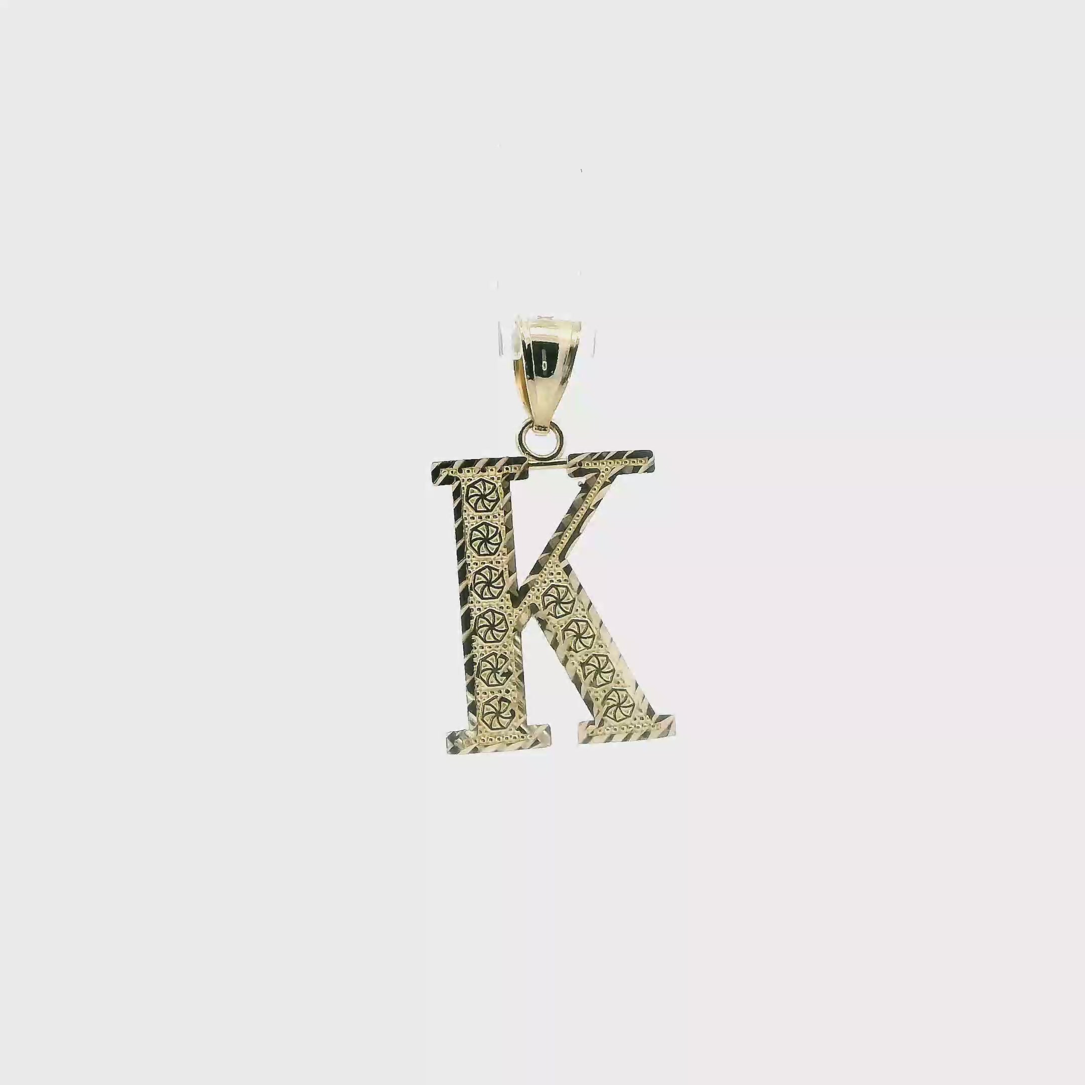 10K Yellow Gold Letter 