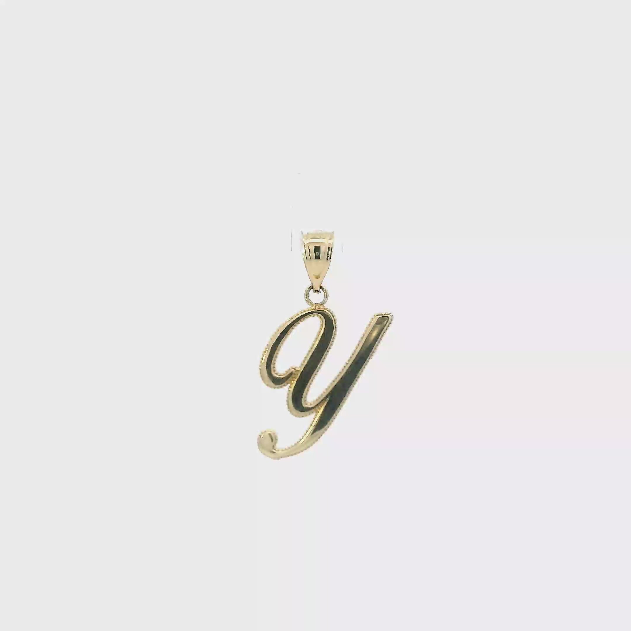 14K Yellow Gold Letter 