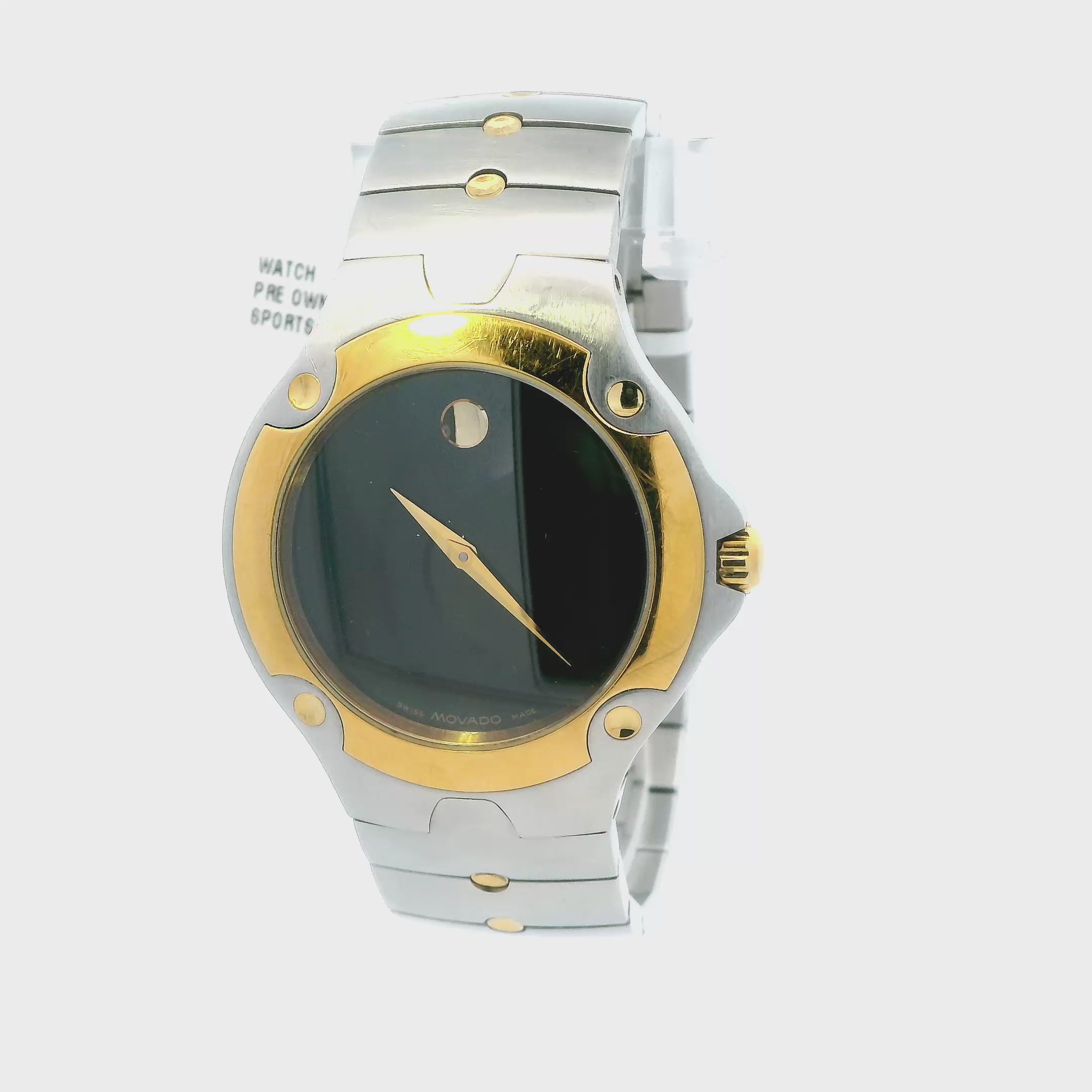 Movado Sports Edition 81 Two Tone Wristwatch