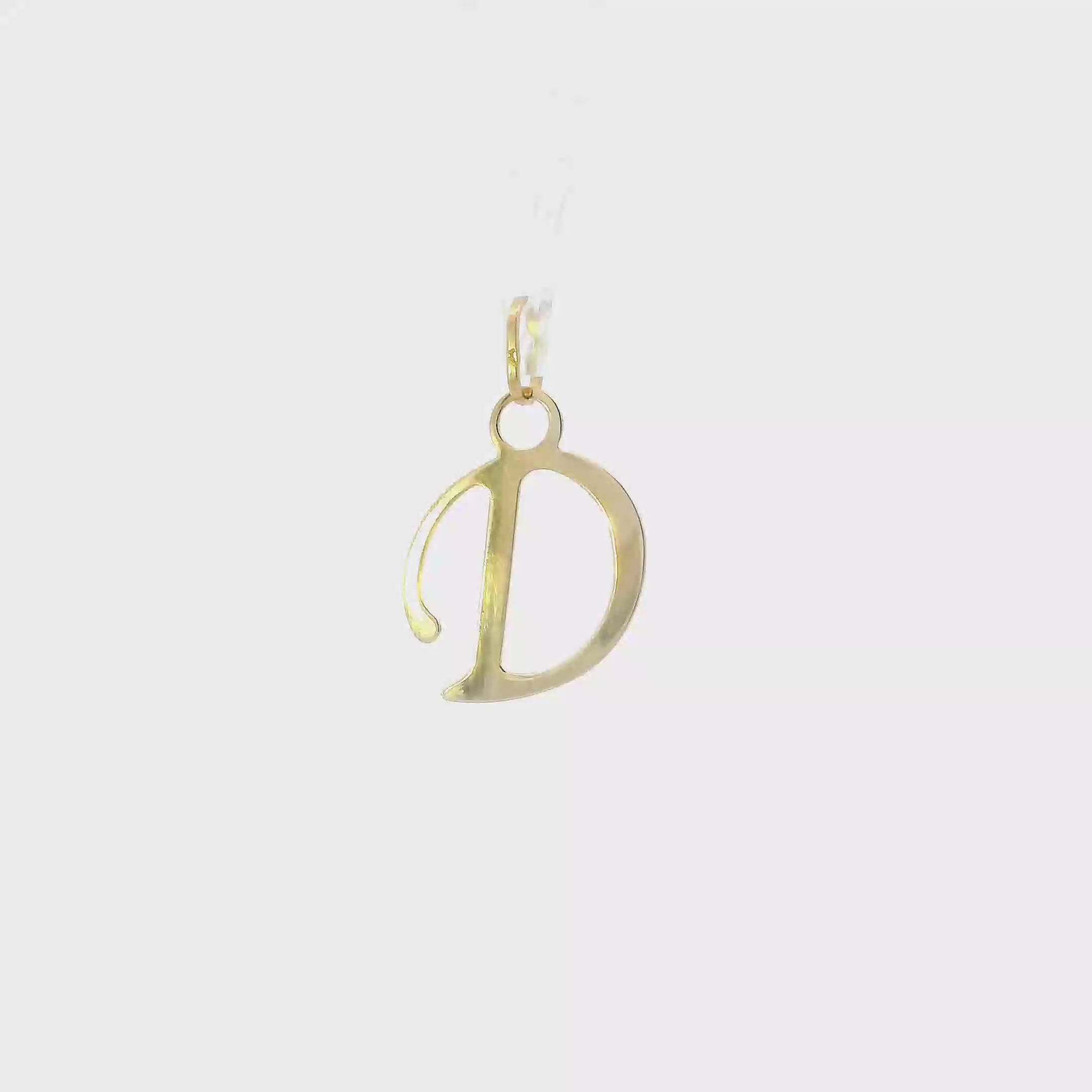 18K Yellow Gold Letter 