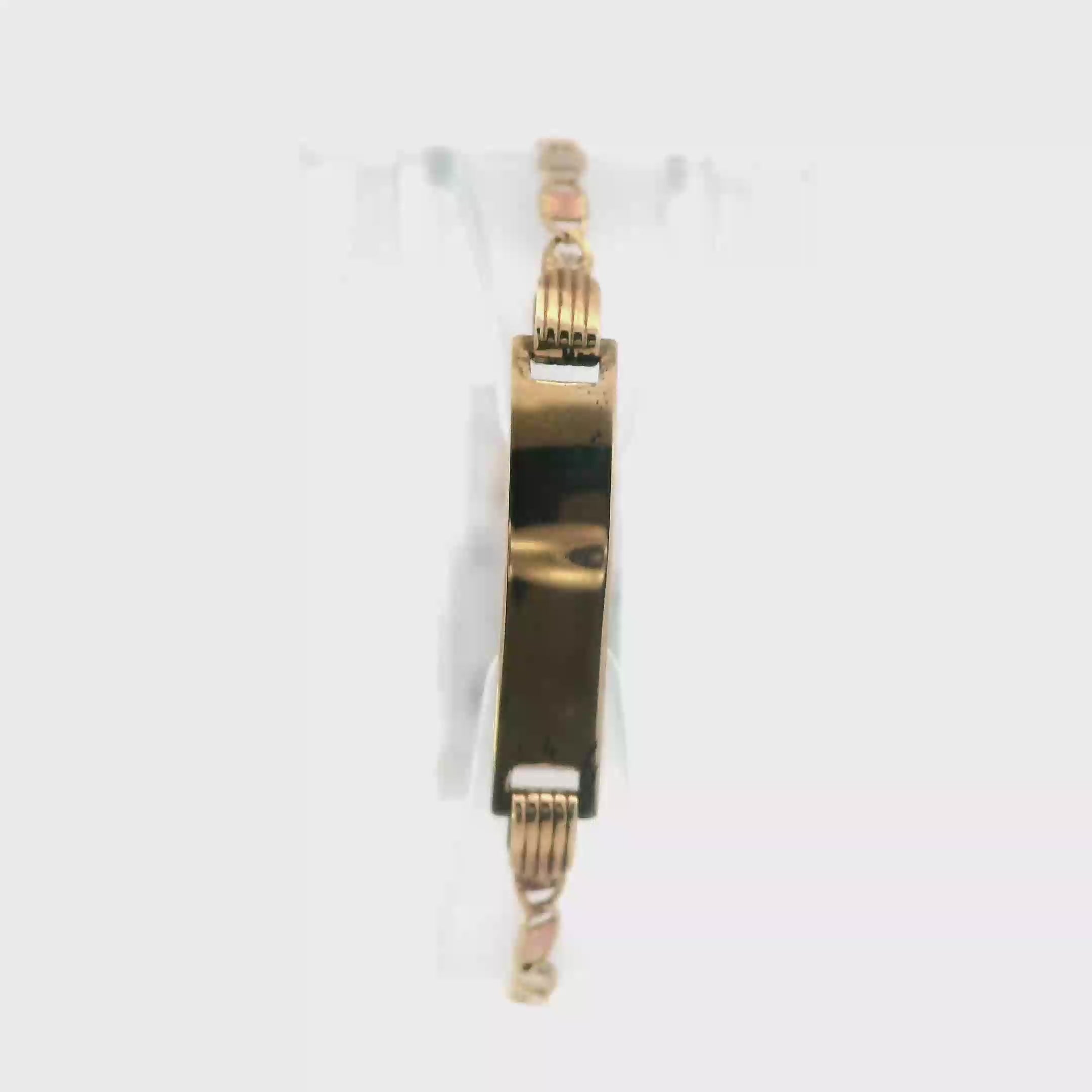 New 14K Tri-Color Gold Mariner ID Bracelet