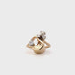 14K Yellow Gold Diamond Abstract Ring - 0.20ct