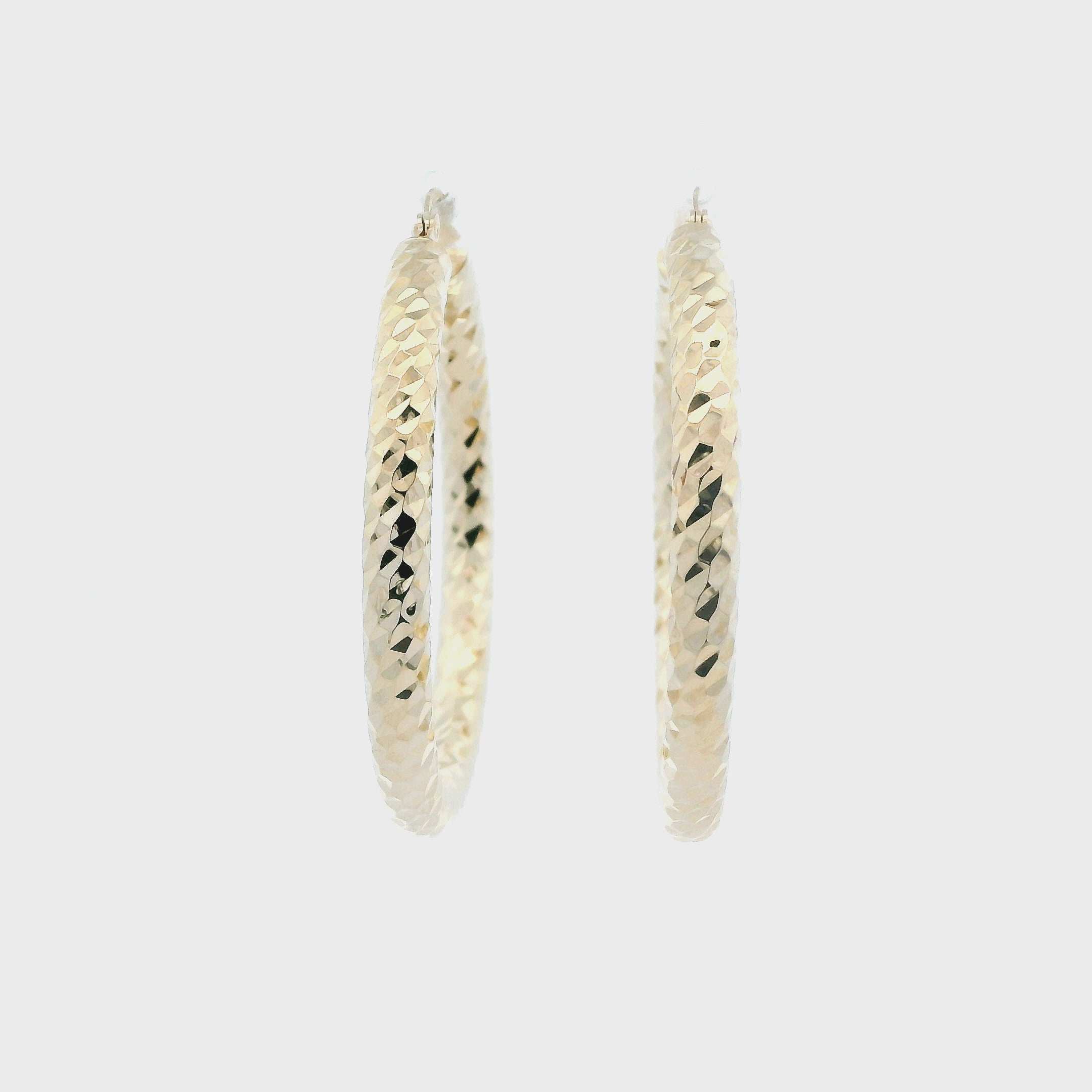 14K Yellow Gold Hoop Earrings