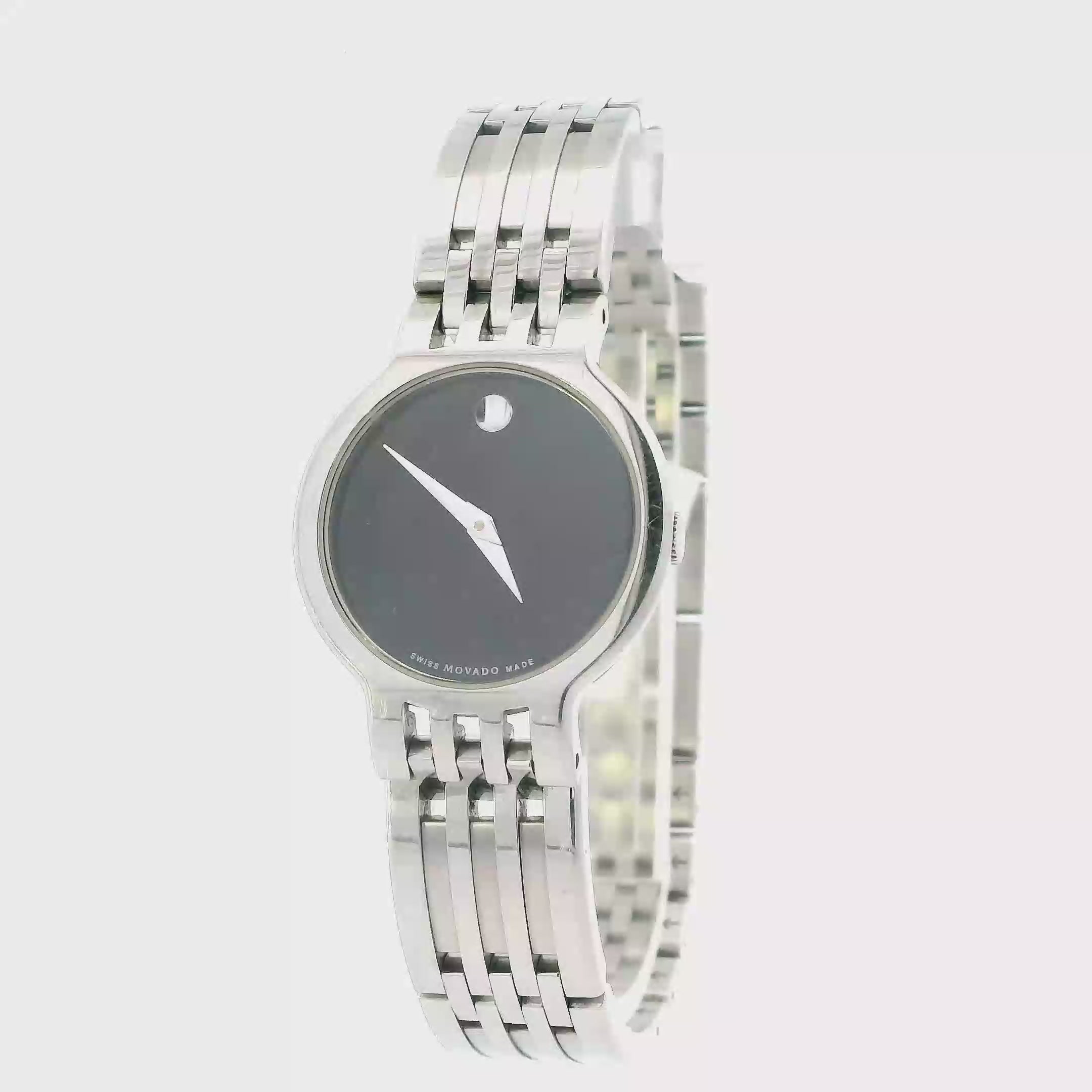 Movado Esperanza Museum Black Dial Womens Wristwatch - 04 3 14 1011