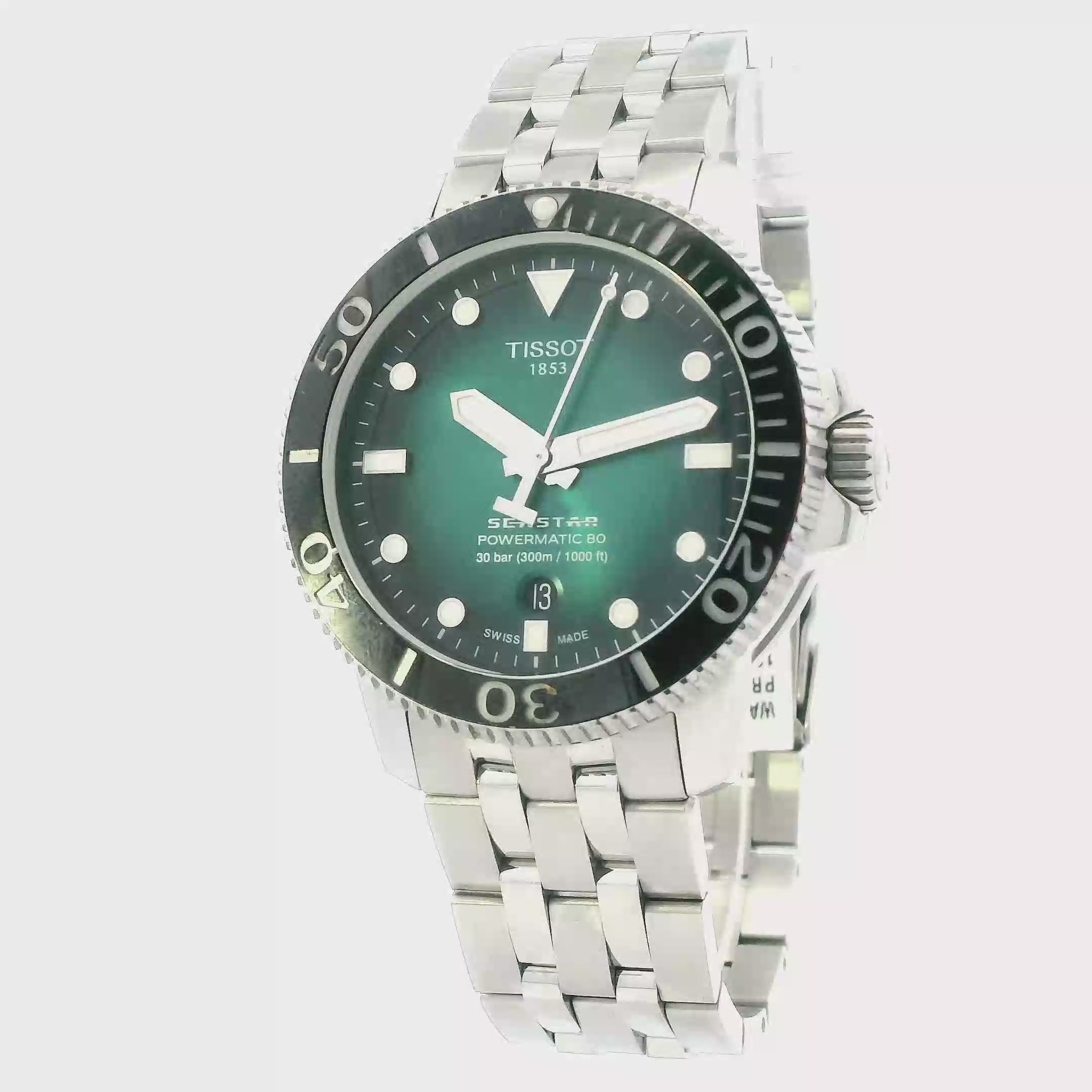Tissot 1853 Seastar Automatic Mens Wristwatch - T120.407.11.091.01