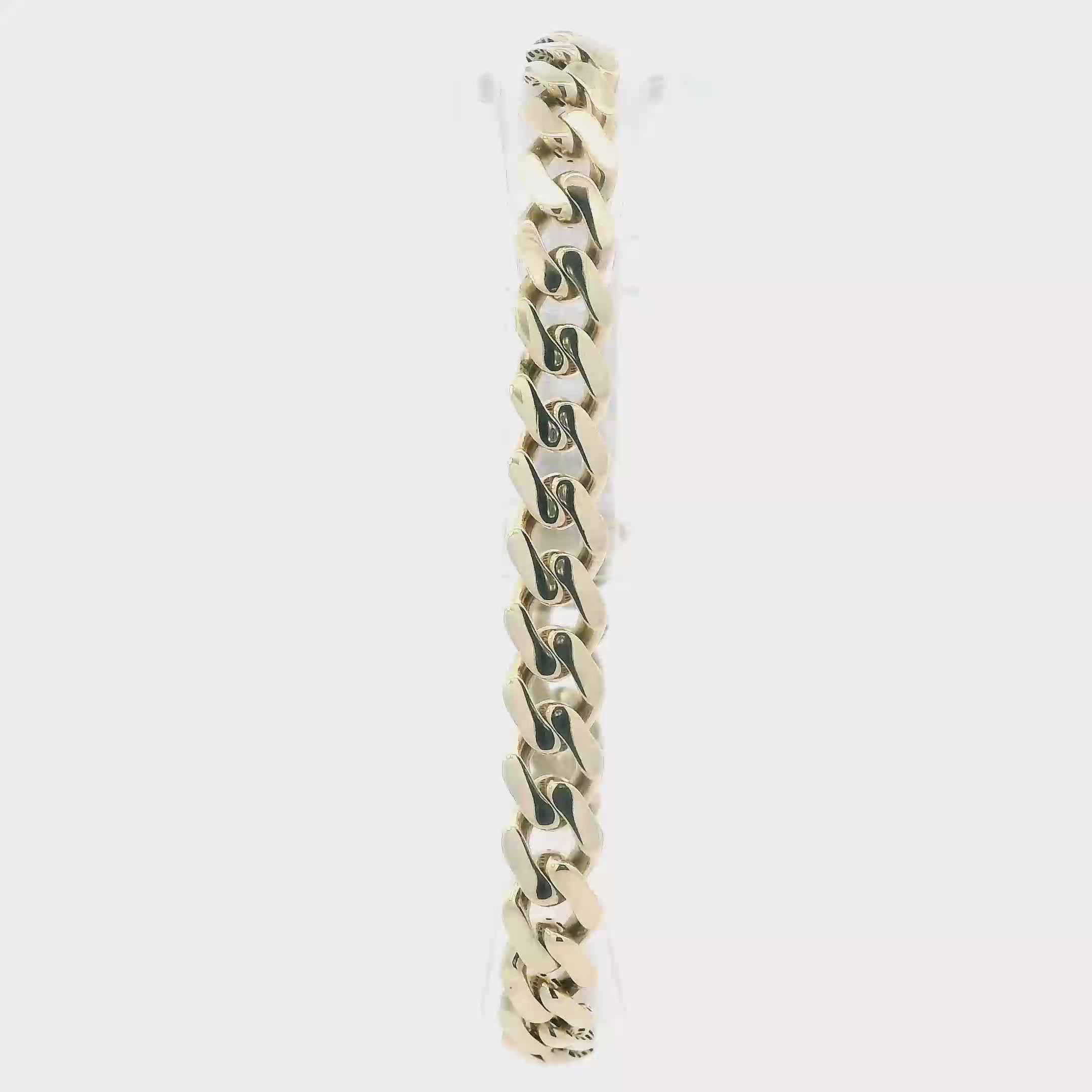 10K Yellow Gold Monaco Link Bracelet