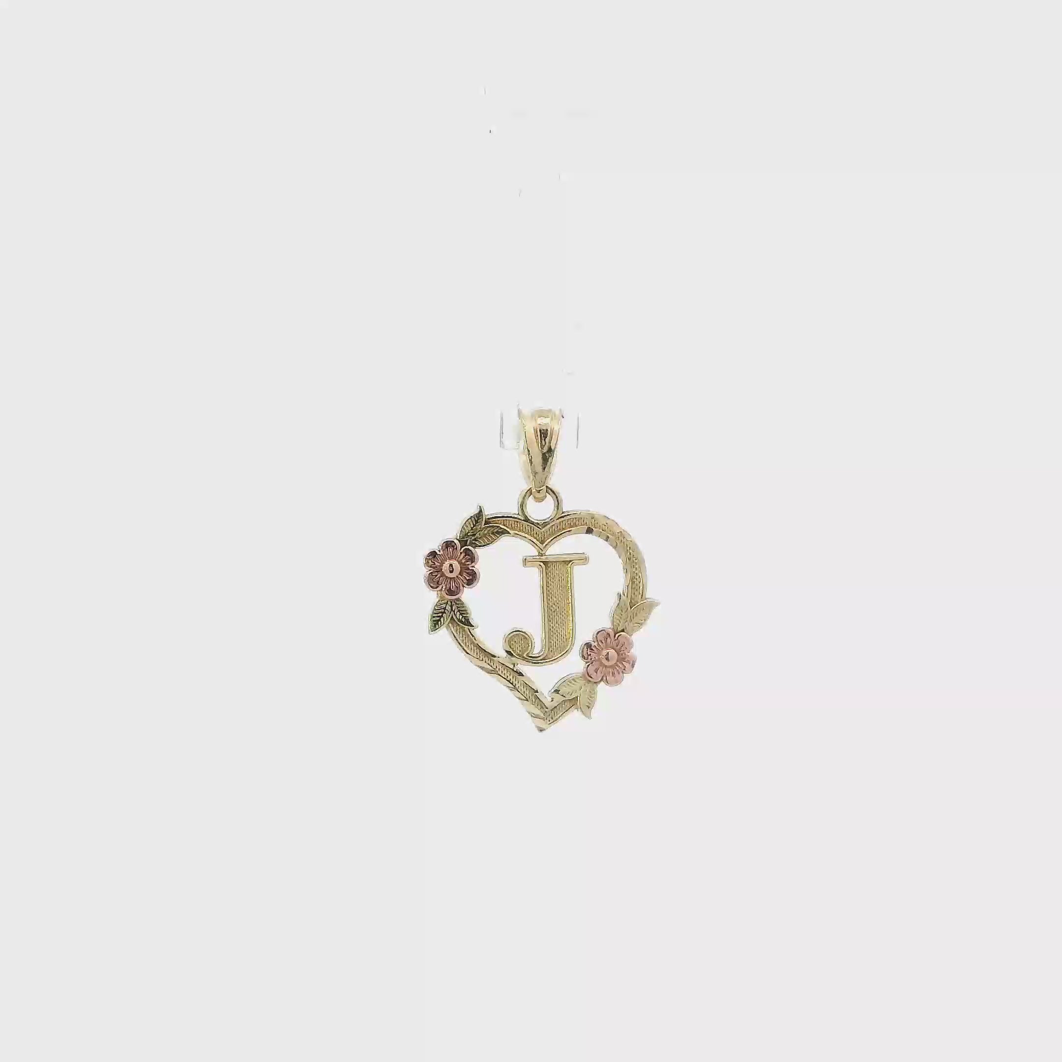 10K Yellow & Rose Gold Letter 