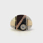 14K Tri-Color Gold Diamond Ring - 0.52ct