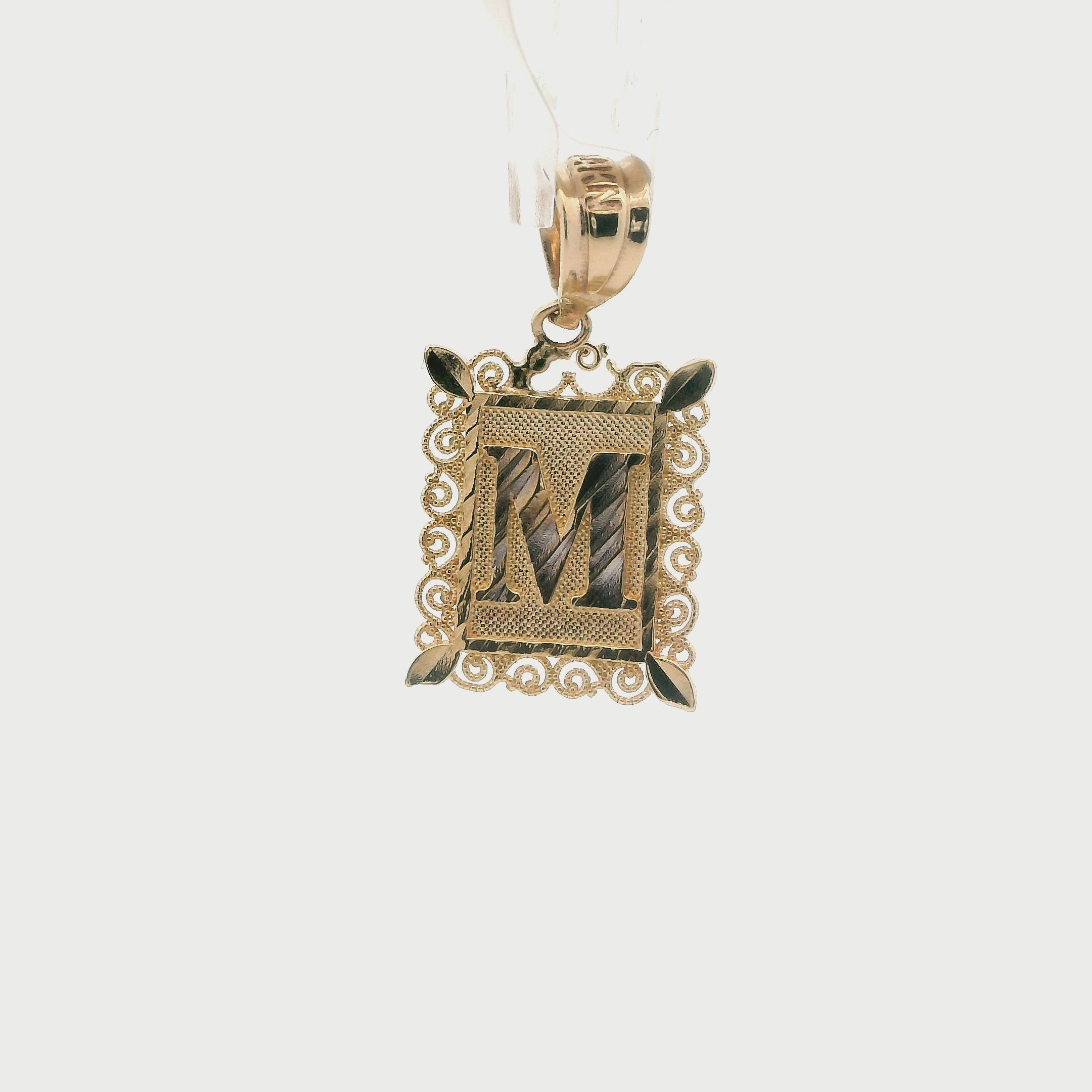 14K Yellow Gold Letter 