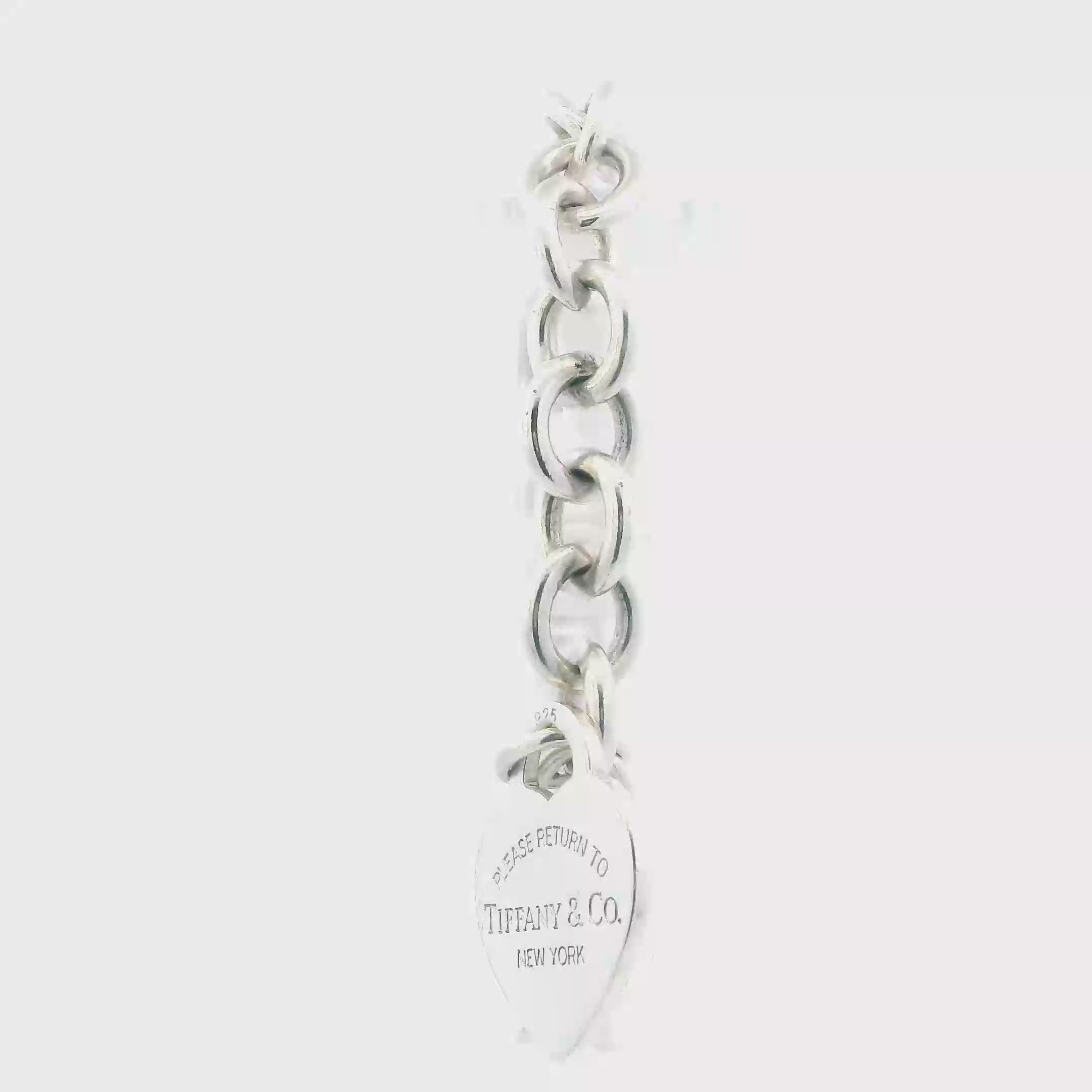 Tiffany & Co. Silver Heart Tag Bracelet
