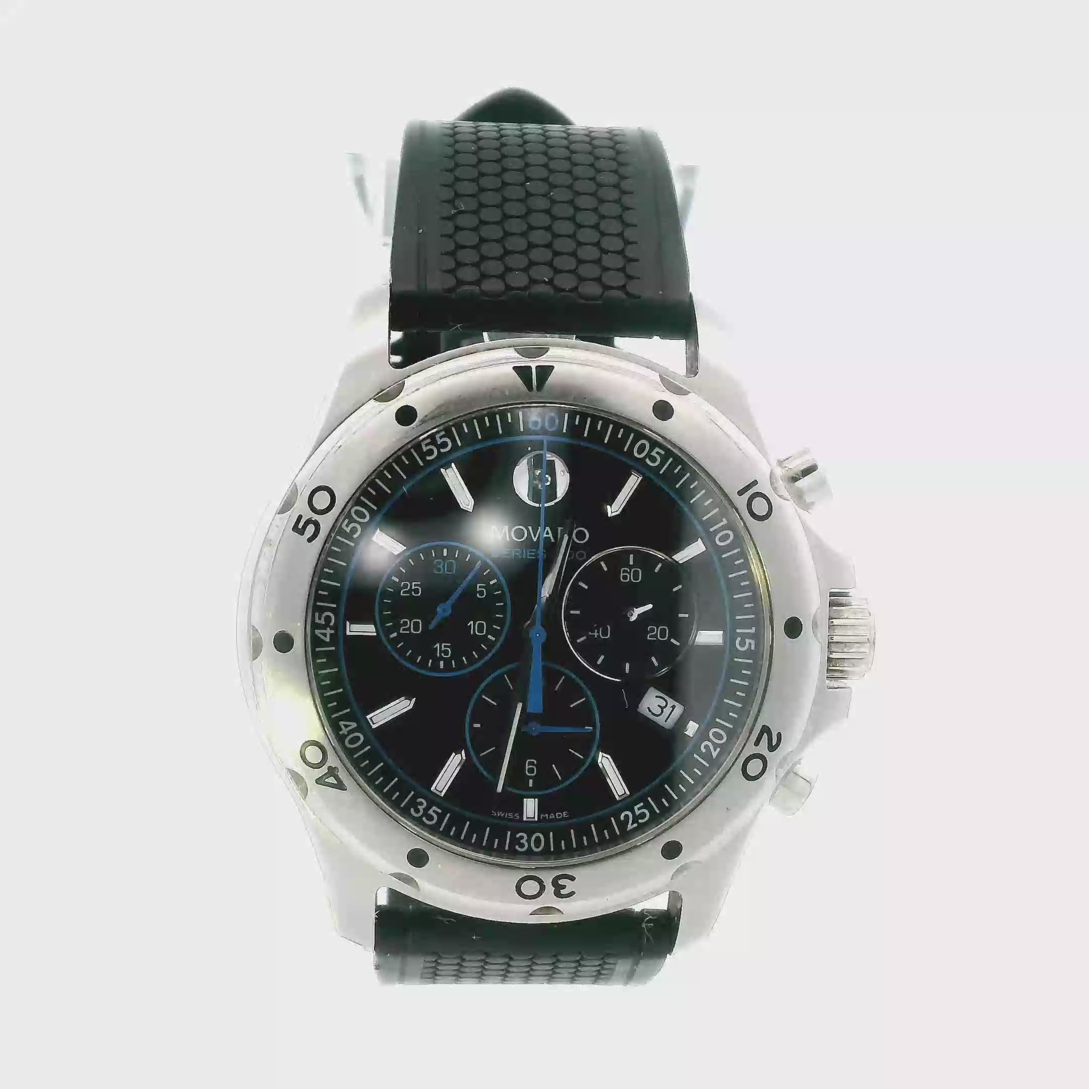 Movado Series 800 Chronograph Mens Wristwatch