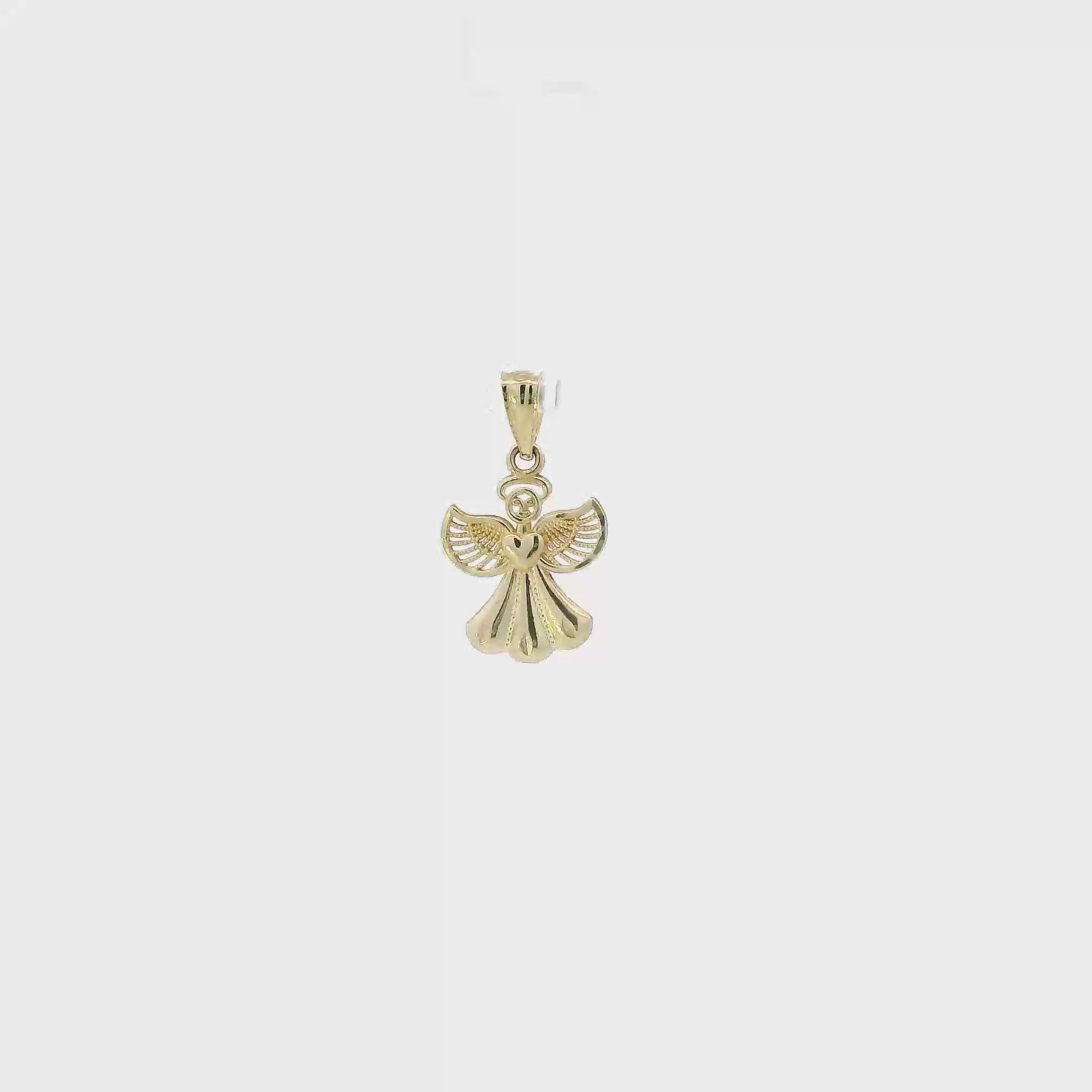 10K Yellow Gold Angel Pendant