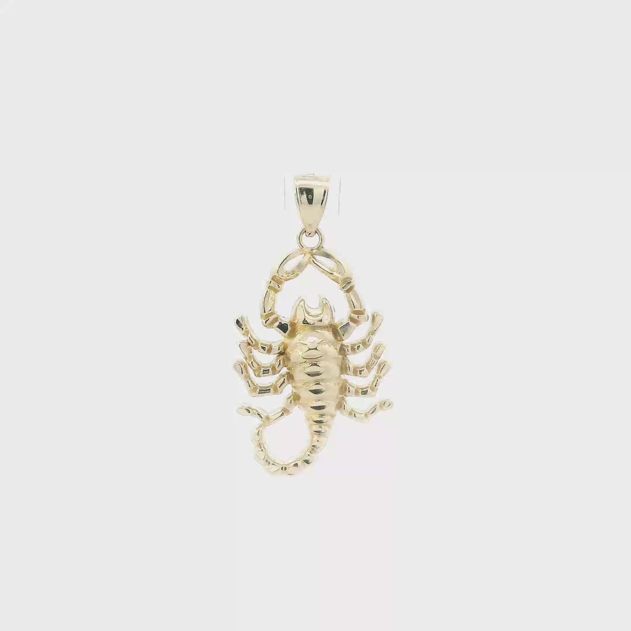 10K Yellow Gold Scorpio Pendant