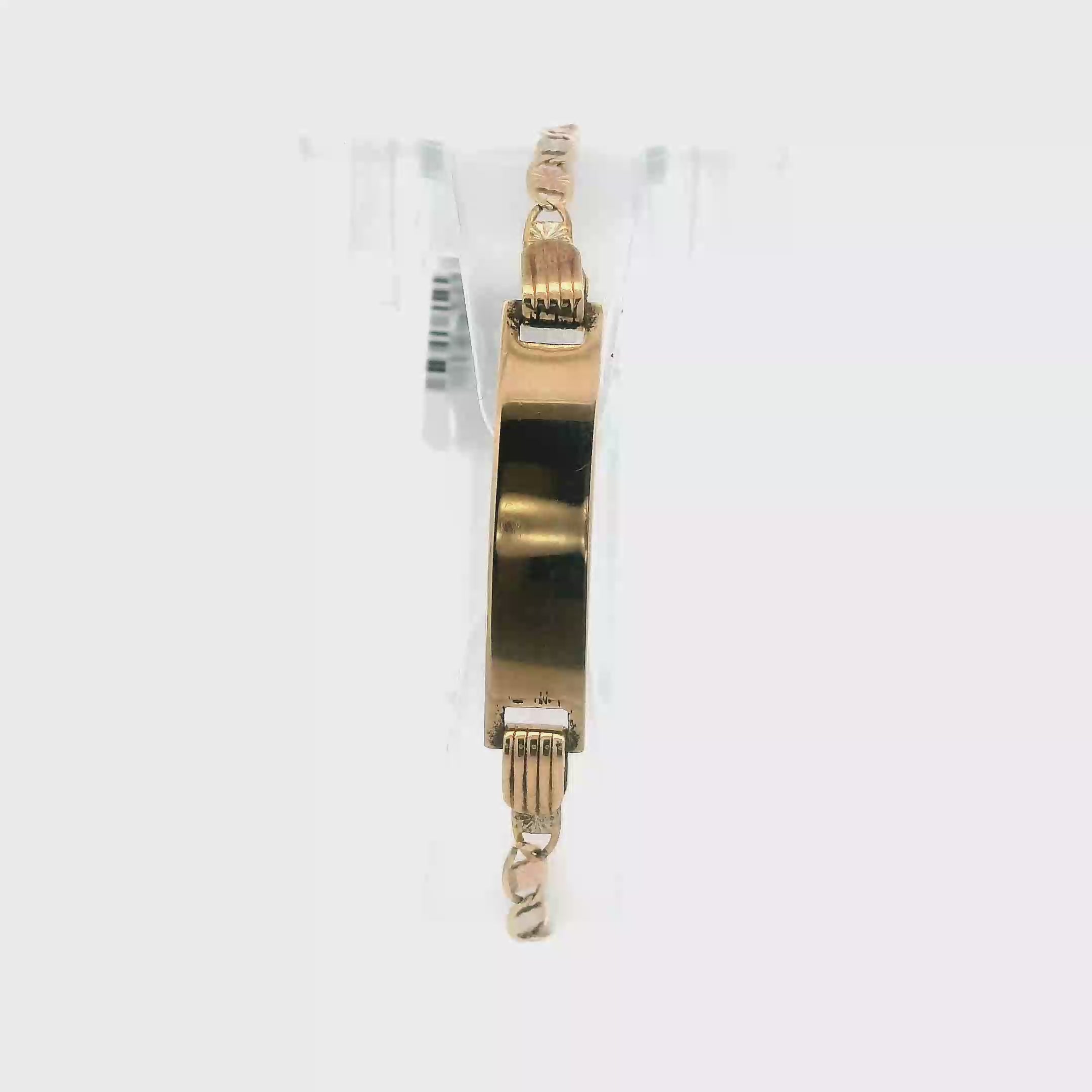 New 14K Tri-Color Gold Mariner ID Bracelet