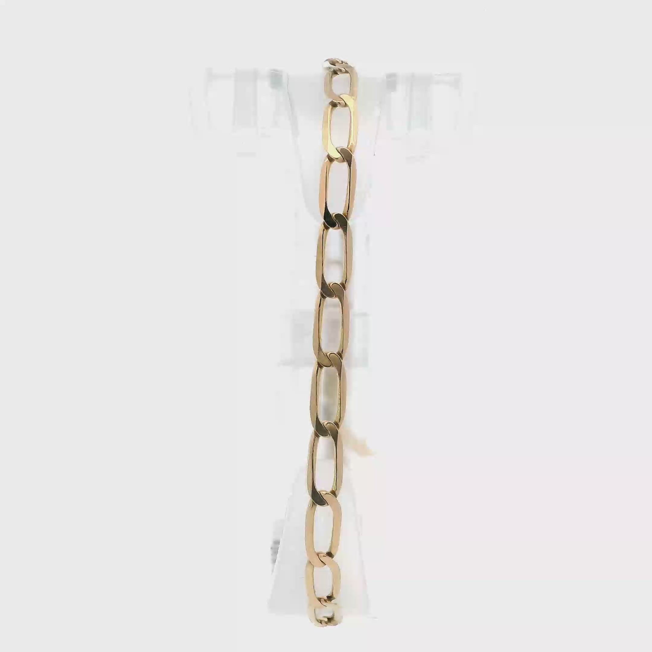 14K Yellow Gold Open Link Bracelet