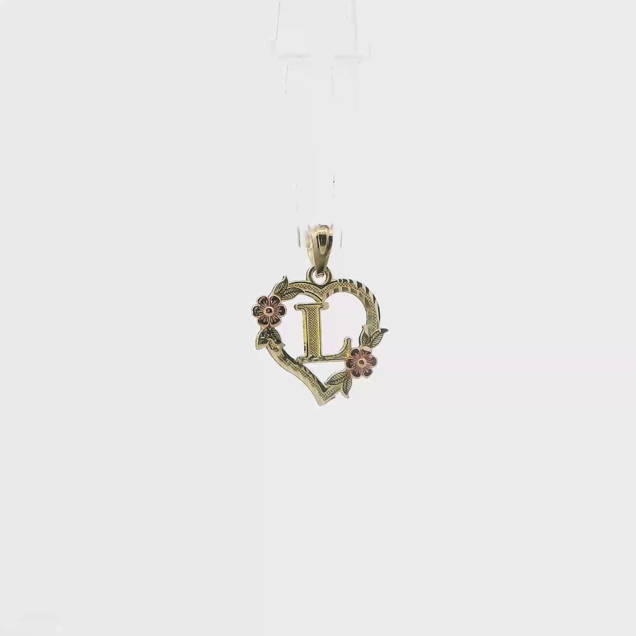 10K Yellow & Rose Gold Letter 