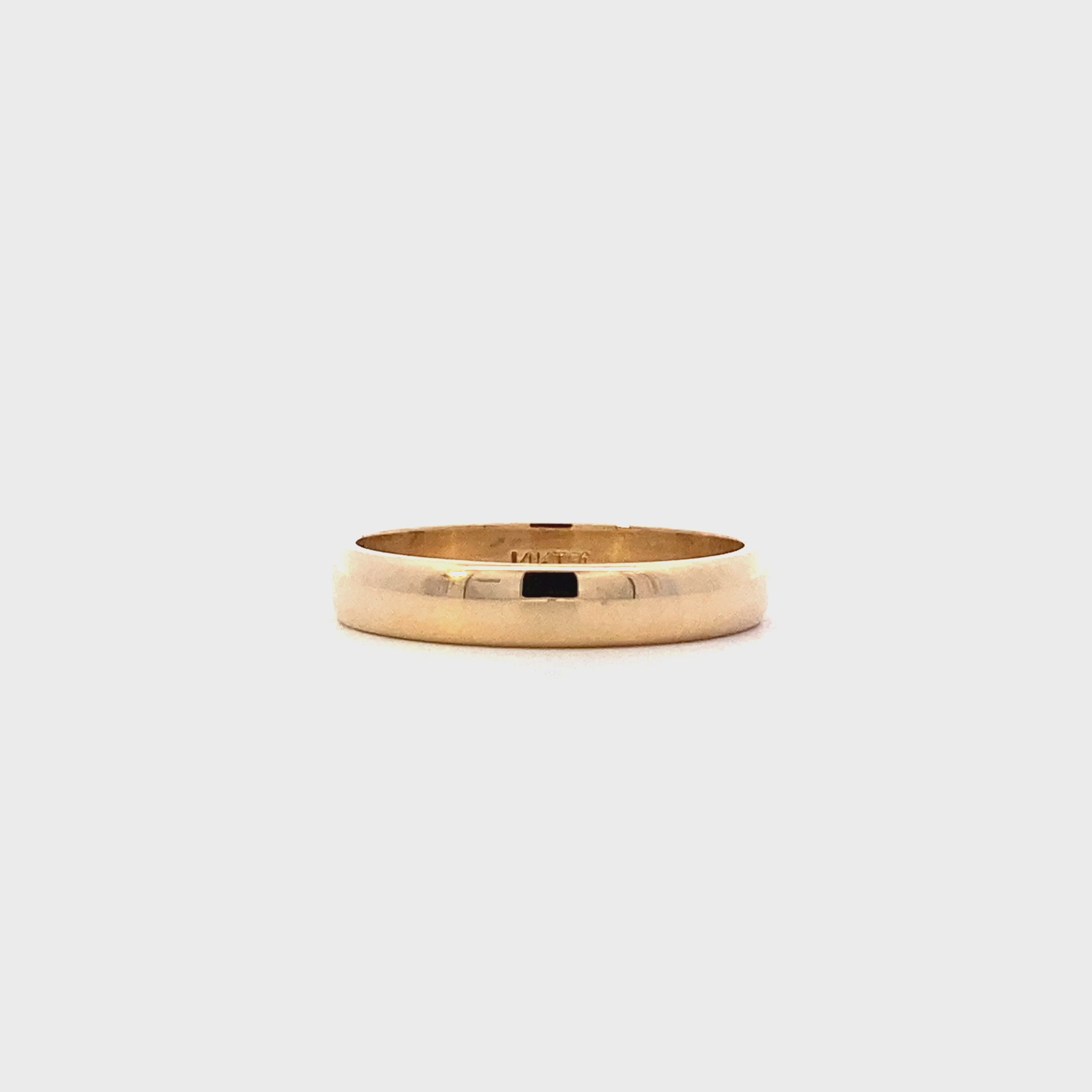 14K Yellow Gold 3MM Band