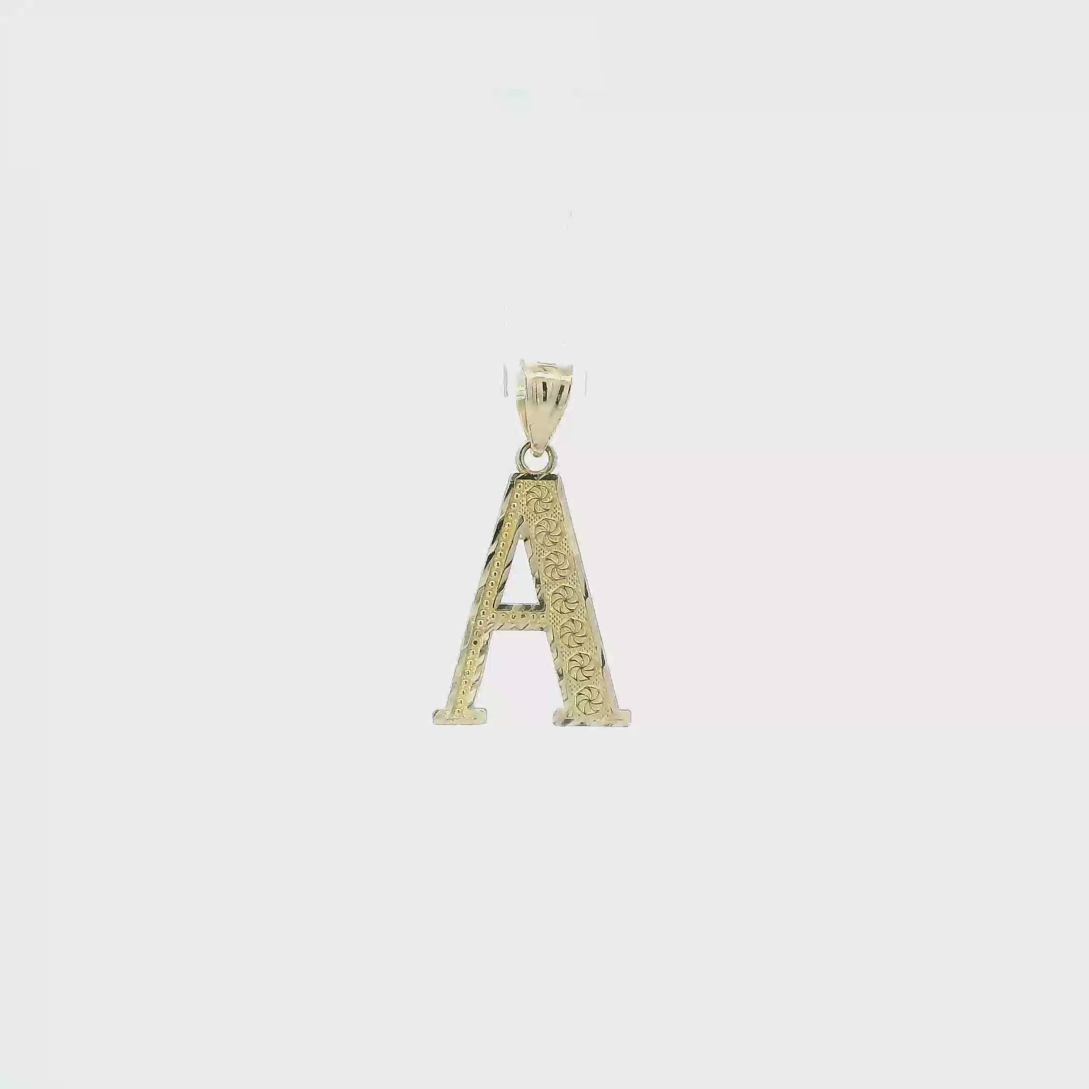 10K Yellow Gold Letter 